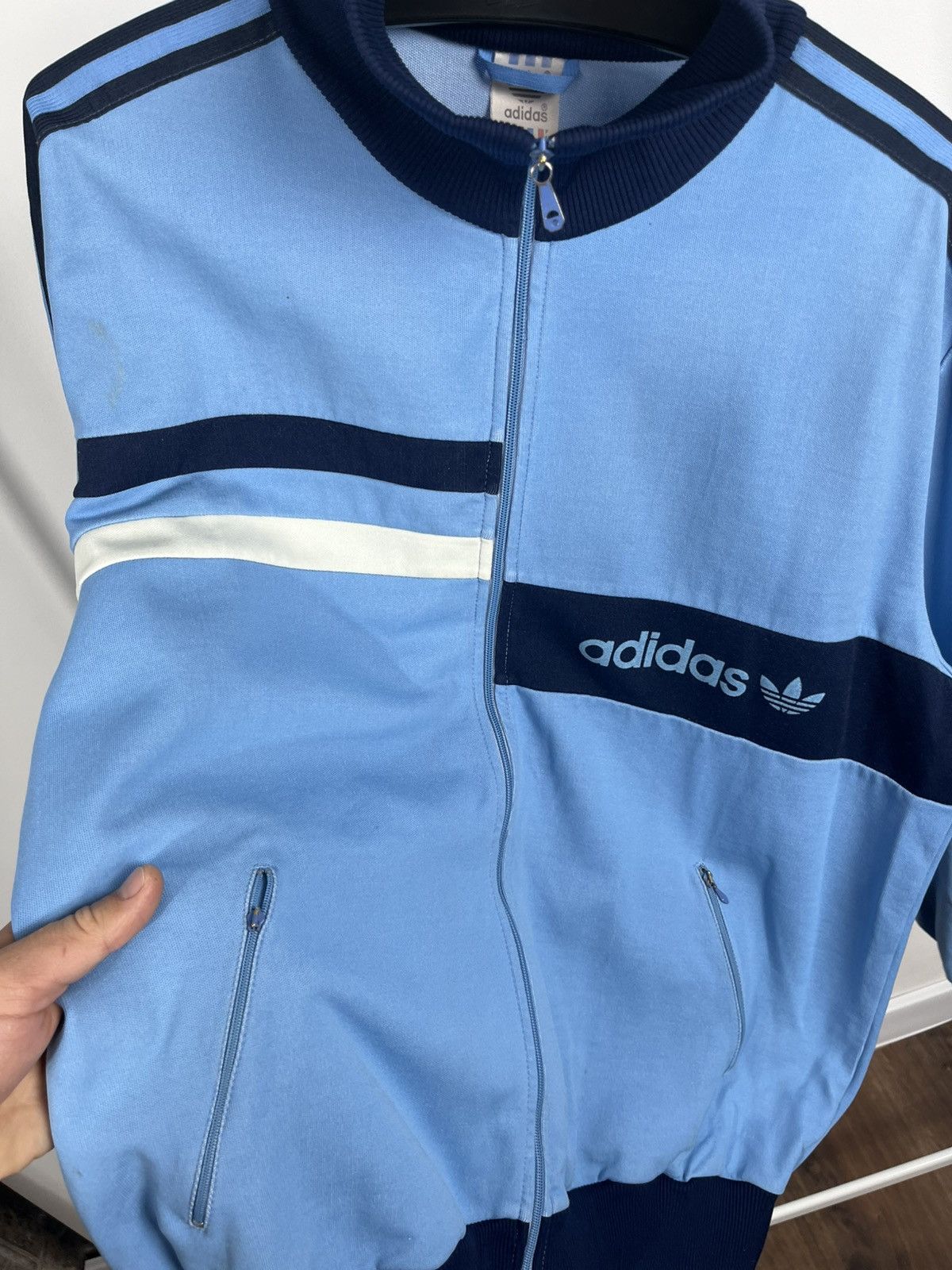 Adidas Vintage Adidas Track Jacket Blue Made in Yugoslavia XL Size US XL / EU 56 / 4 - 6 Thumbnail