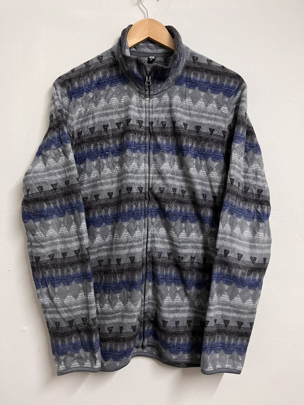Japanese Brand Uniqlo Navajo Chimaiyo Motive Fleece Jackets Size US XL / EU 56 / 4 - 1 Thumbnail