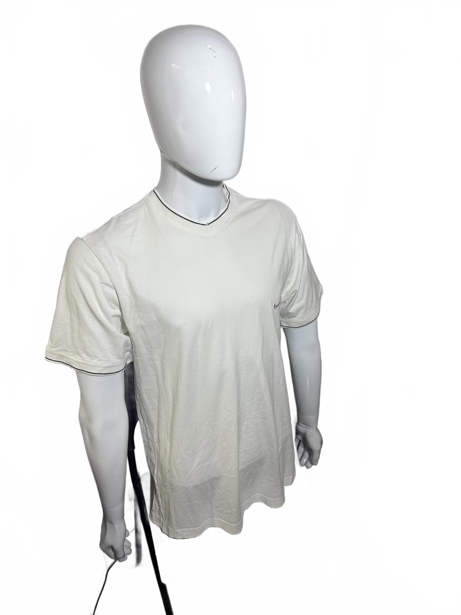 Nike Nike Classic V-Neck T-Shirt - Off White Size US L / EU 52-54 / 3 - 2 Thumbnail