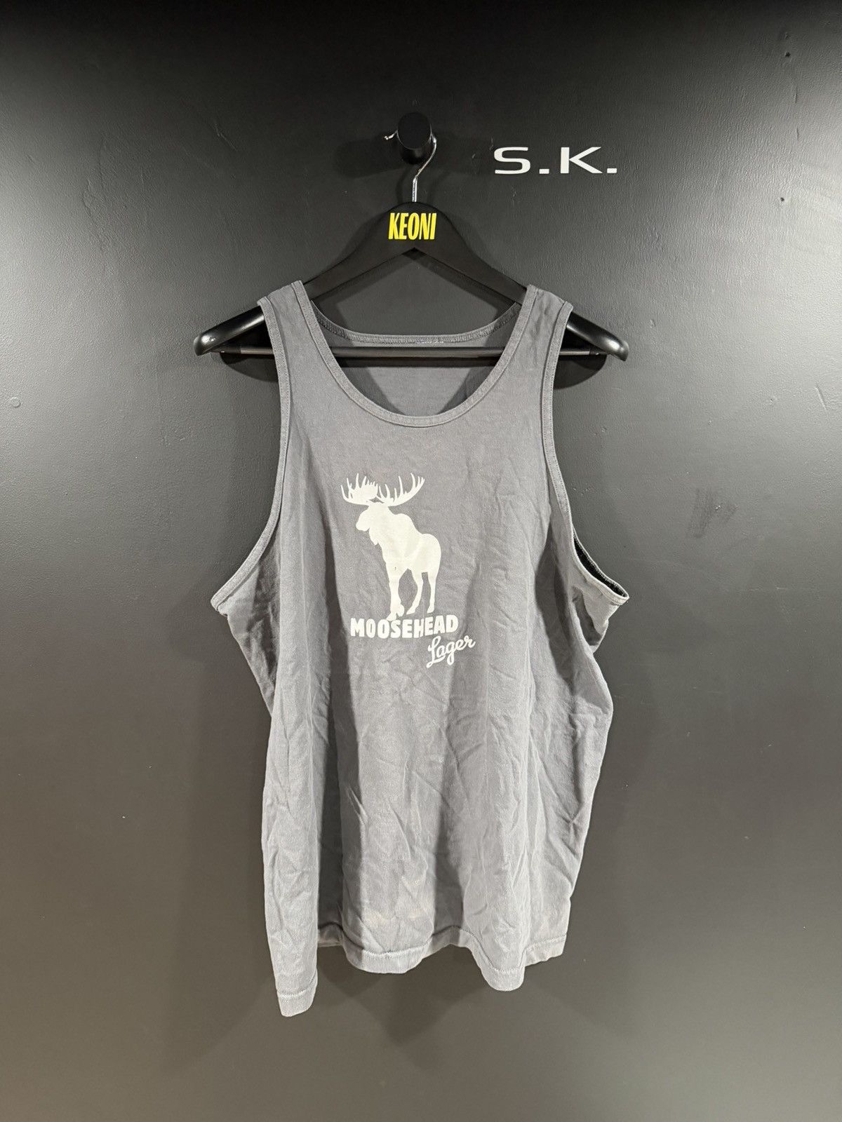 Vintage 2000s Vintage Moosehead Lager Beer Grunge Tank Top XL Size US XL / EU 56 / 4 - 1 Thumbnail