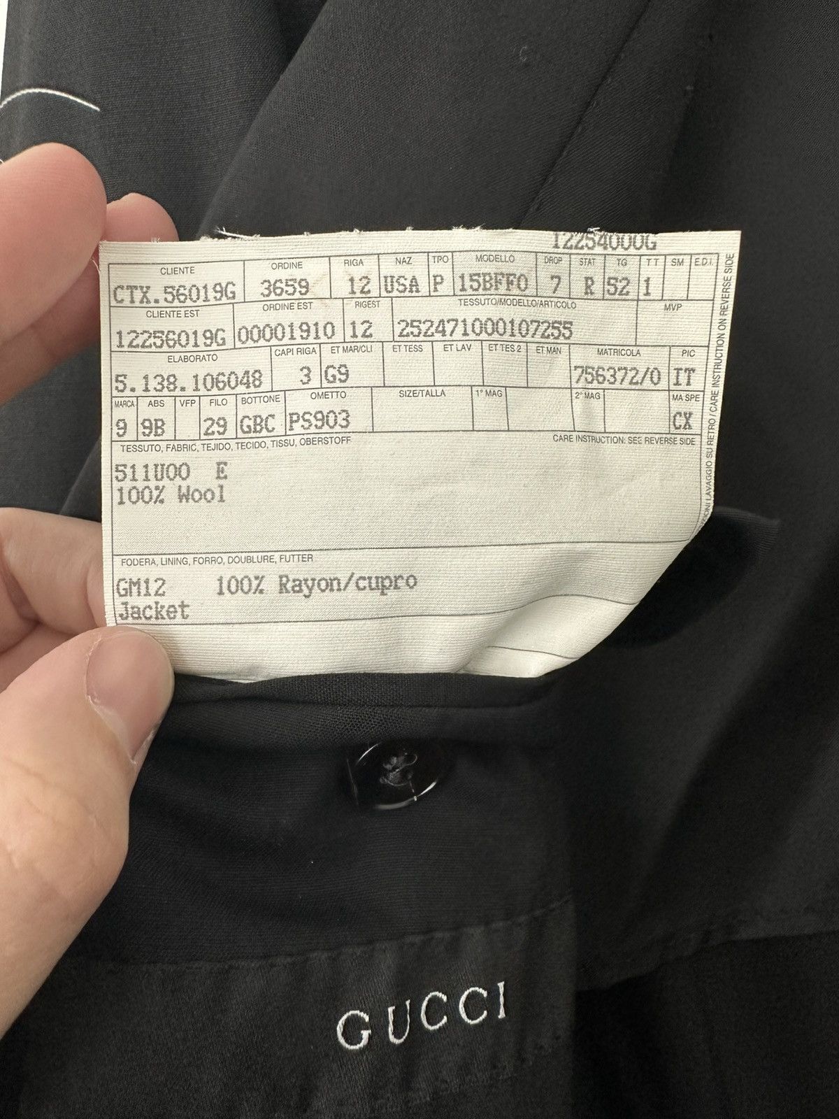 Gucci Vintage Gucci Unique Mens Blazer Size 52R - 14 Thumbnail