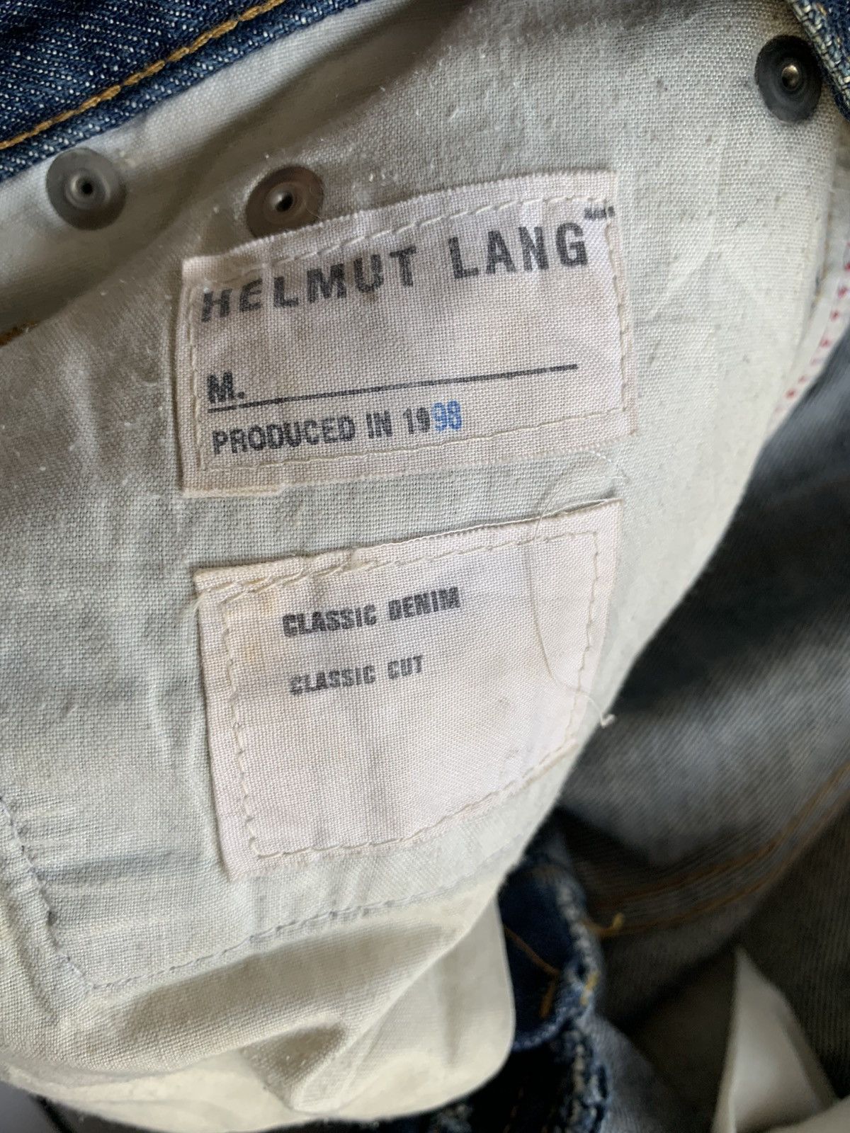 Helmut Lang HELMUT LANG BUTTON FLY CLASSIC DENIM JEANS Size US 29 - 11 Thumbnail