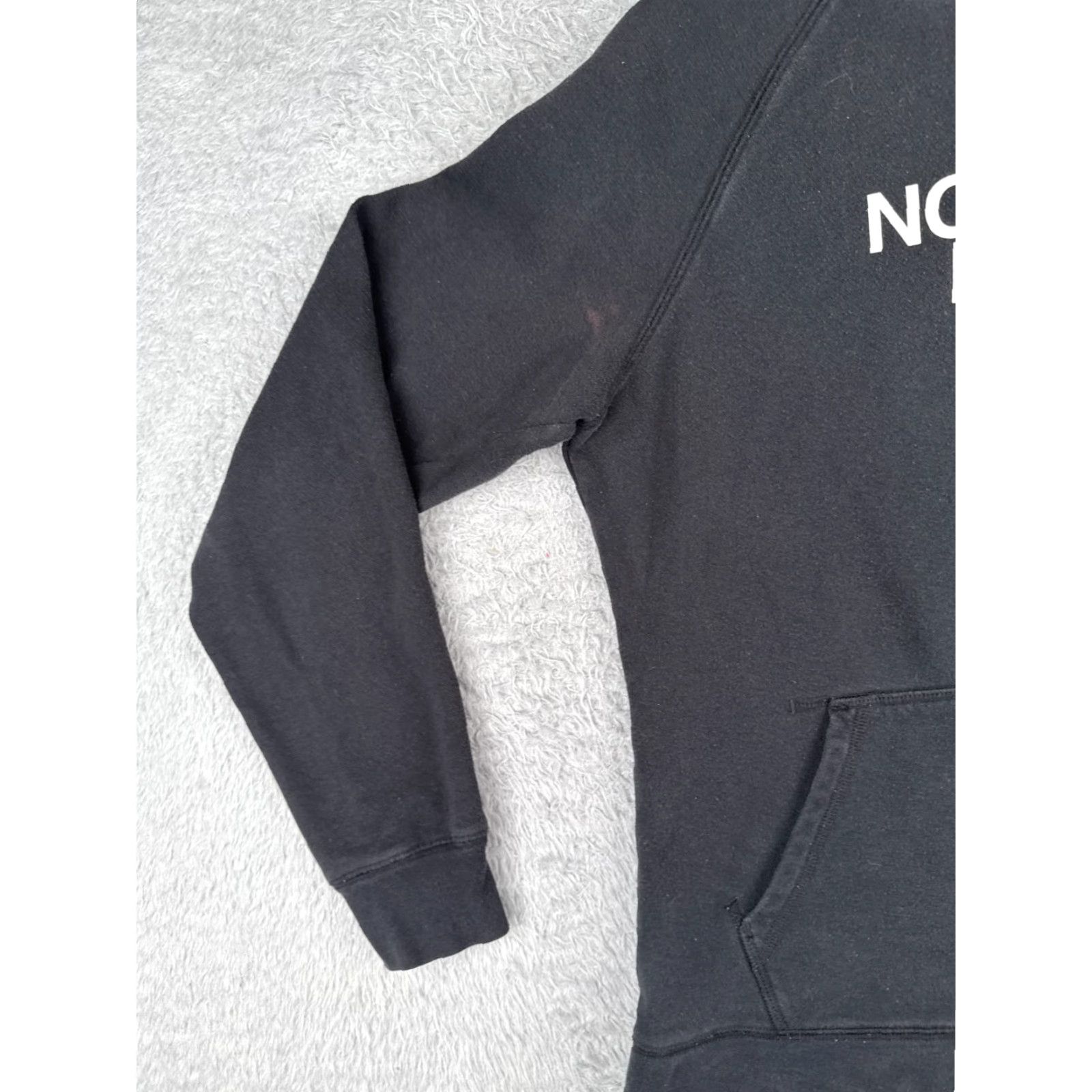 The North Face The North Face Hoodie Womens L Black Pullover Jersey Cotton Blend Logo Size L / US 10 / IT 46 - 3 Thumbnail