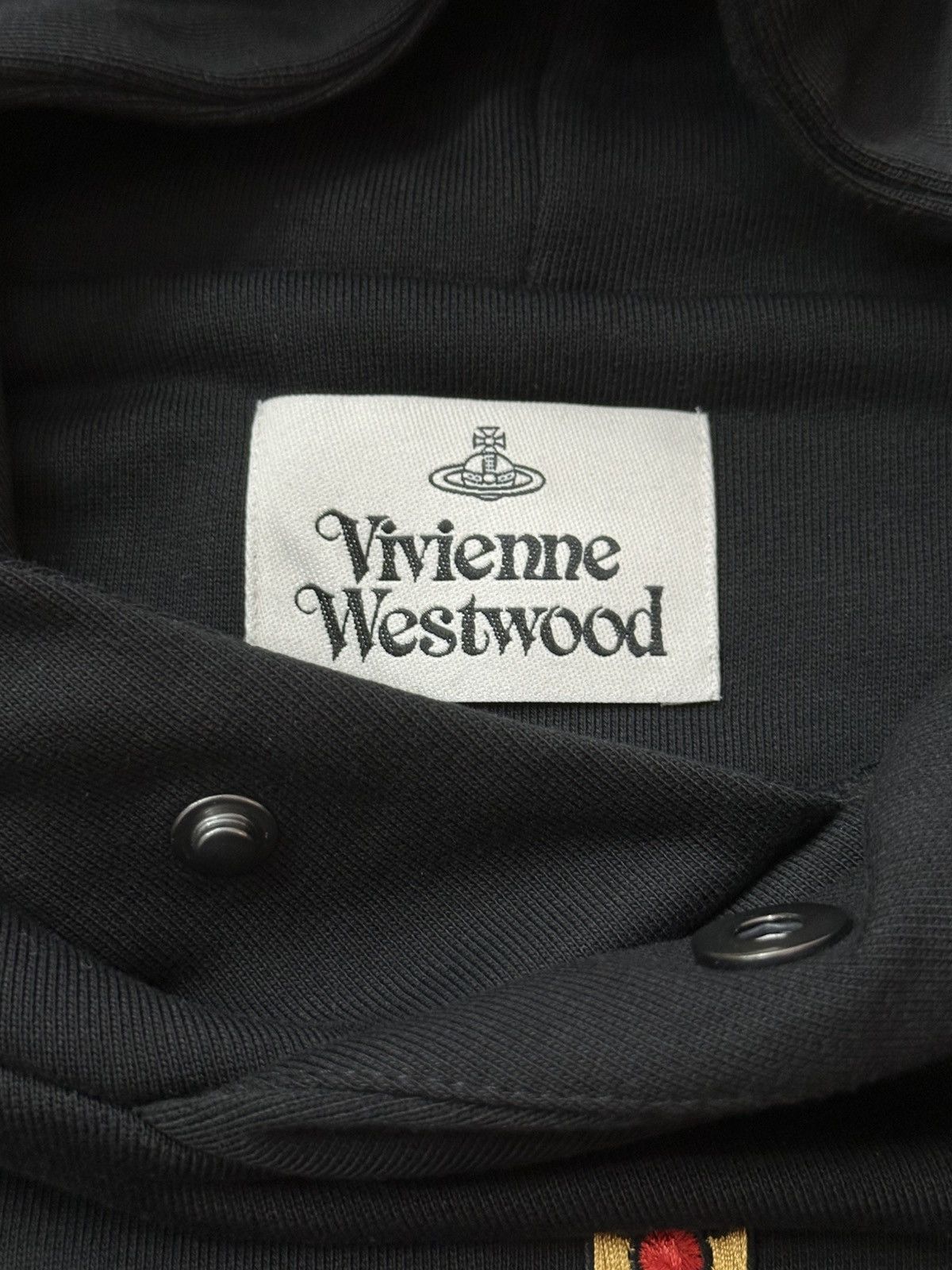 Vivienne Westwood Vivienne Westwood Hoodie Black Orb Logo Embroidery Size US XS / EU 42 / 0 - 3 Thumbnail