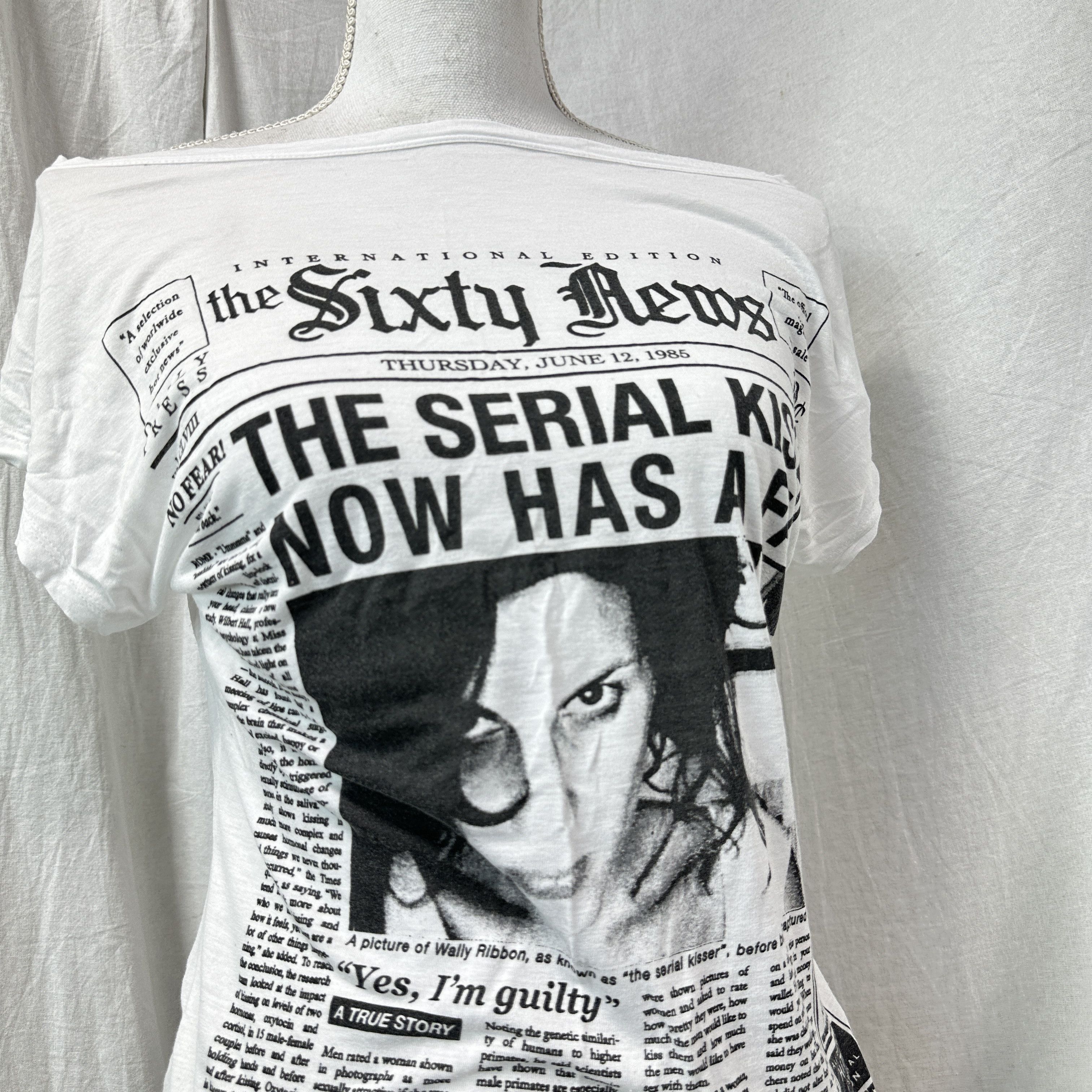 Miss Sixty Vintage Casual Serial Kisser Miss Sixty T-shirt 00s Size L / US 10 / IT 46 - 5 Thumbnail