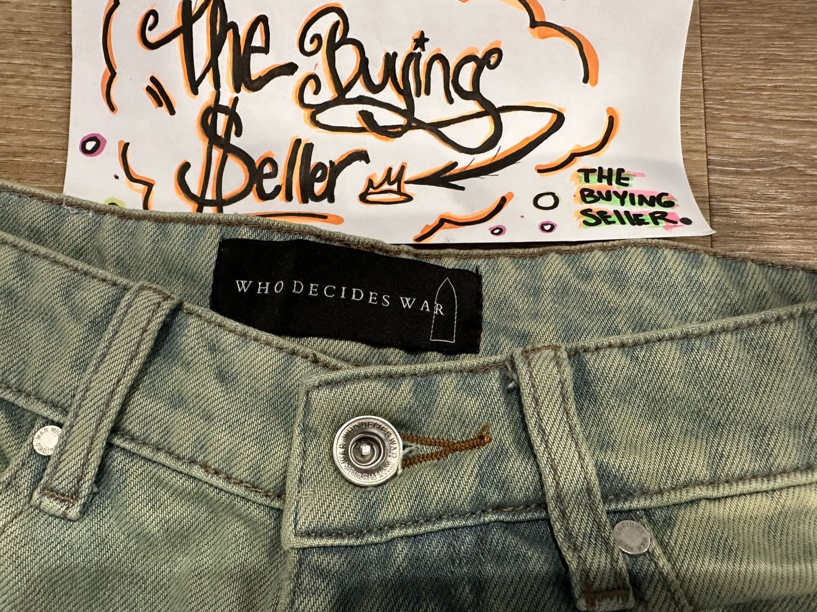 Who Decides War Who Decides War x MRDR BRVDO SSENSE Exclusive Size US 30 / EU 46 - 11 Thumbnail