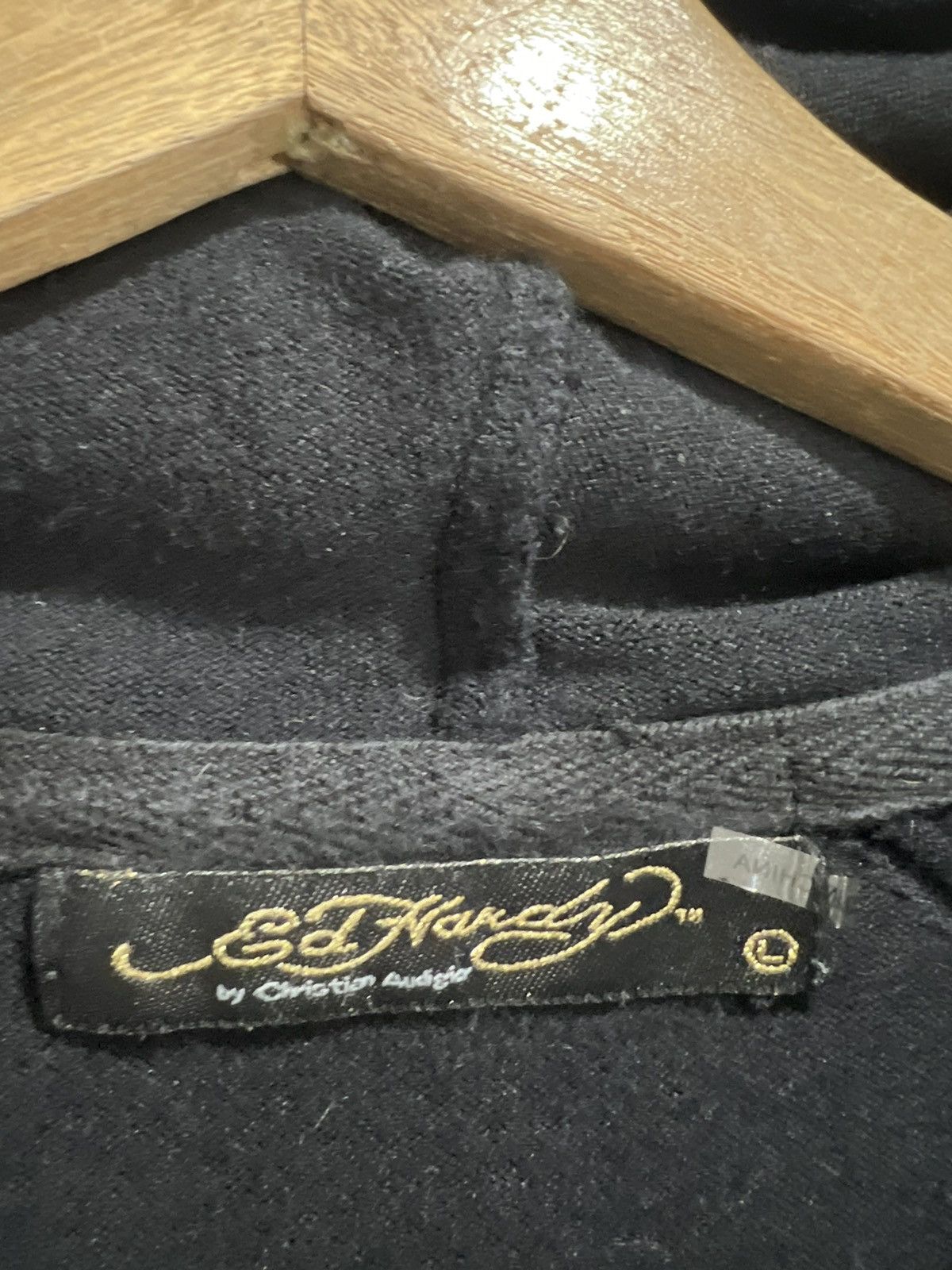 Ed Hardy Vtg Y2K Women Ed Hardy Hoodie Sweater knit shirt dress skirt Size L / US 10 / IT 46 - 4 Thumbnail