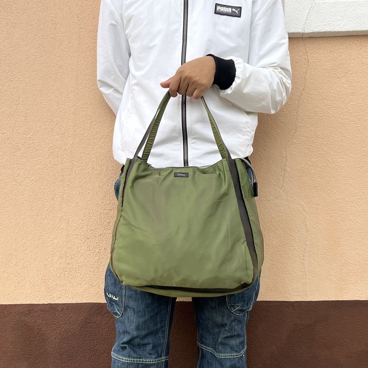 Yohji Yamamoto Y’saccs by Yohji Yamamoto Nylon Mix Leather Tote Bag Size ONE SIZE - 1 Thumbnail