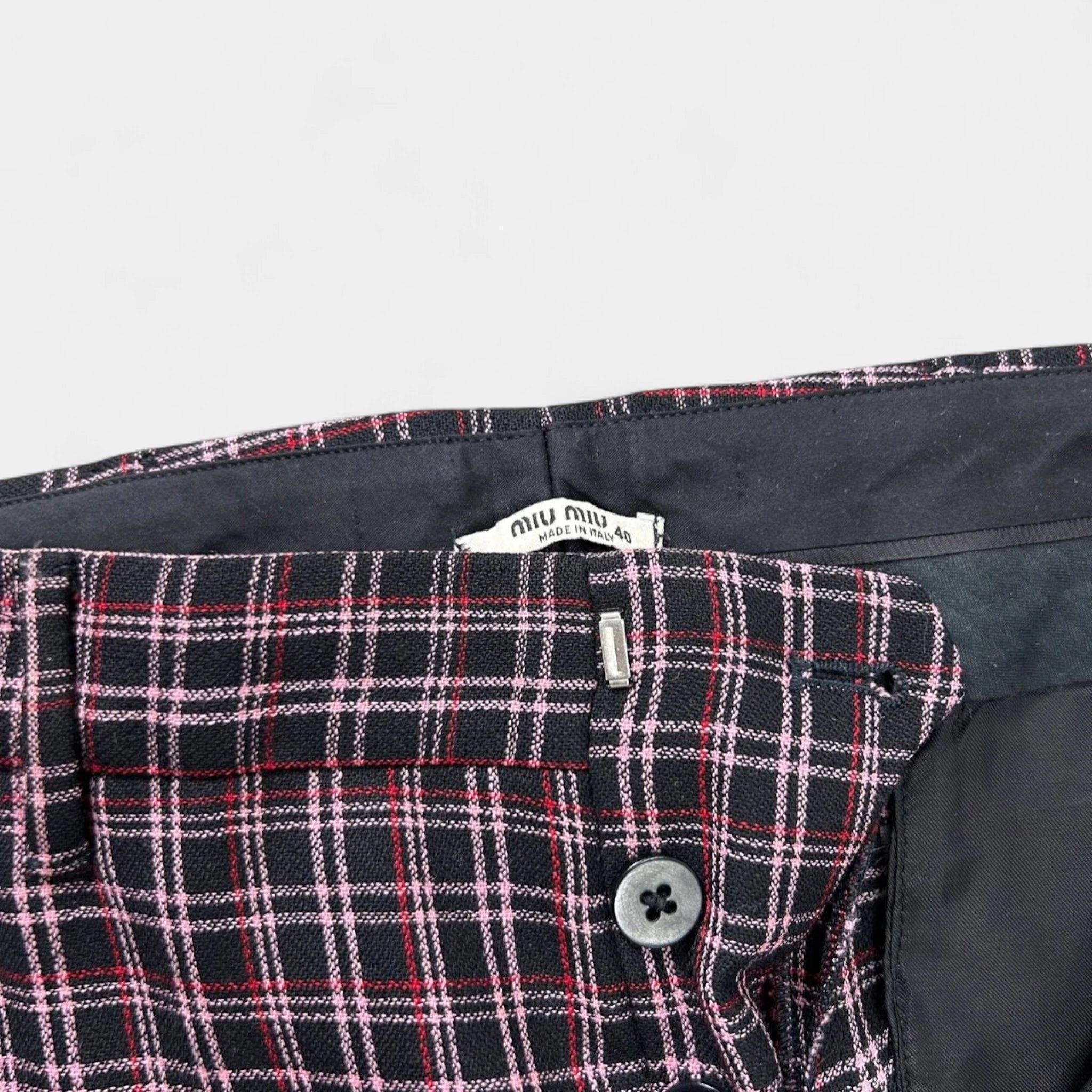 Miu Miu Miu Miu 3/4 Checkered Pants Size 30" / US 8 / IT 44 - 4 Thumbnail
