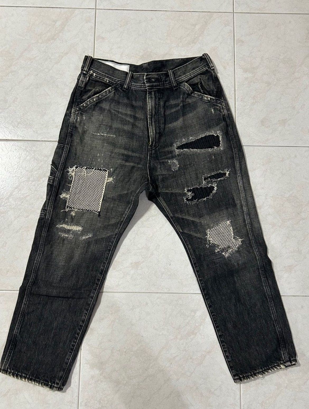 パンツ 15SS UNITED ARROWS&SONS SASHIKO DENIM L 15SS UNITED ARROWS&SONS SASHIKO DENIM L