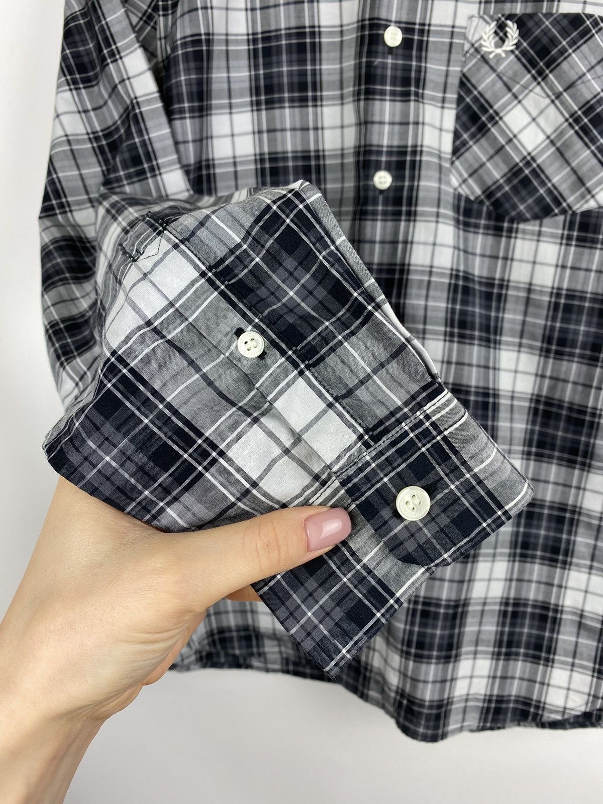 Fred Perry FP Fred Perry men’s long sleeve checked button up shirt Size US M / EU 48-50 / 2 - 11 Thumbnail