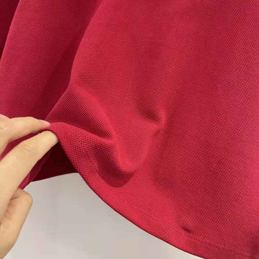 Saint Laurent Paris o1s1wg111124 Cropped Polo Shirt in Cotton Piqué in Red Size L / US 10 / IT 46 - 6 Thumbnail