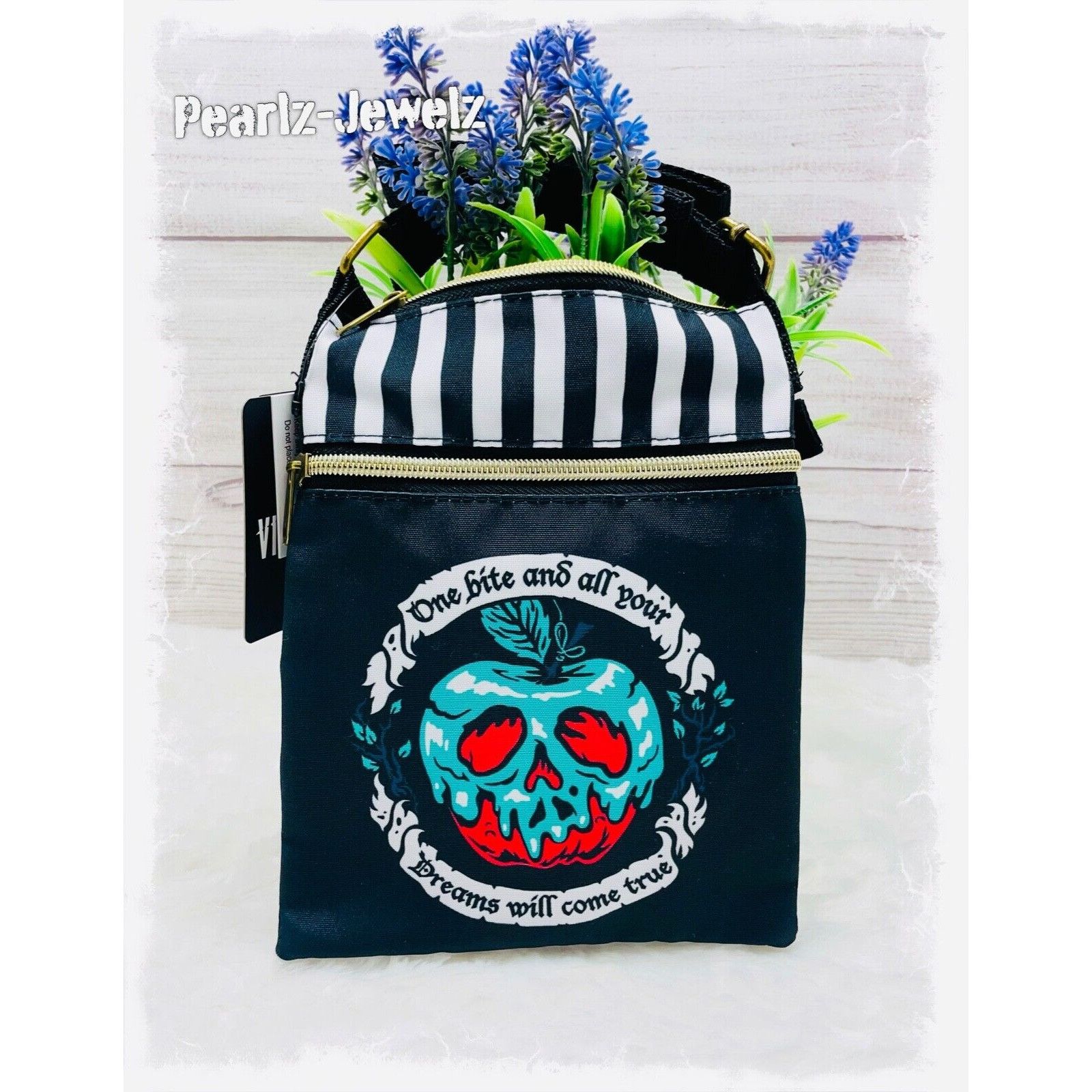 Disney Loungefly Snow White Villains Poison Apple Passport Crossbod