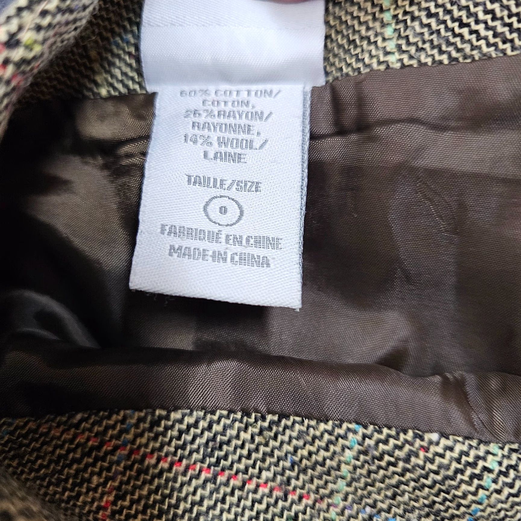 Vintage VINTAGE Suzy Shier Wool Skirt Green Diamond Pattern A-Line Lined Zipper Knee Length 0 Womens Size 25" / US 0 / IT 36 - 3 Thumbnail