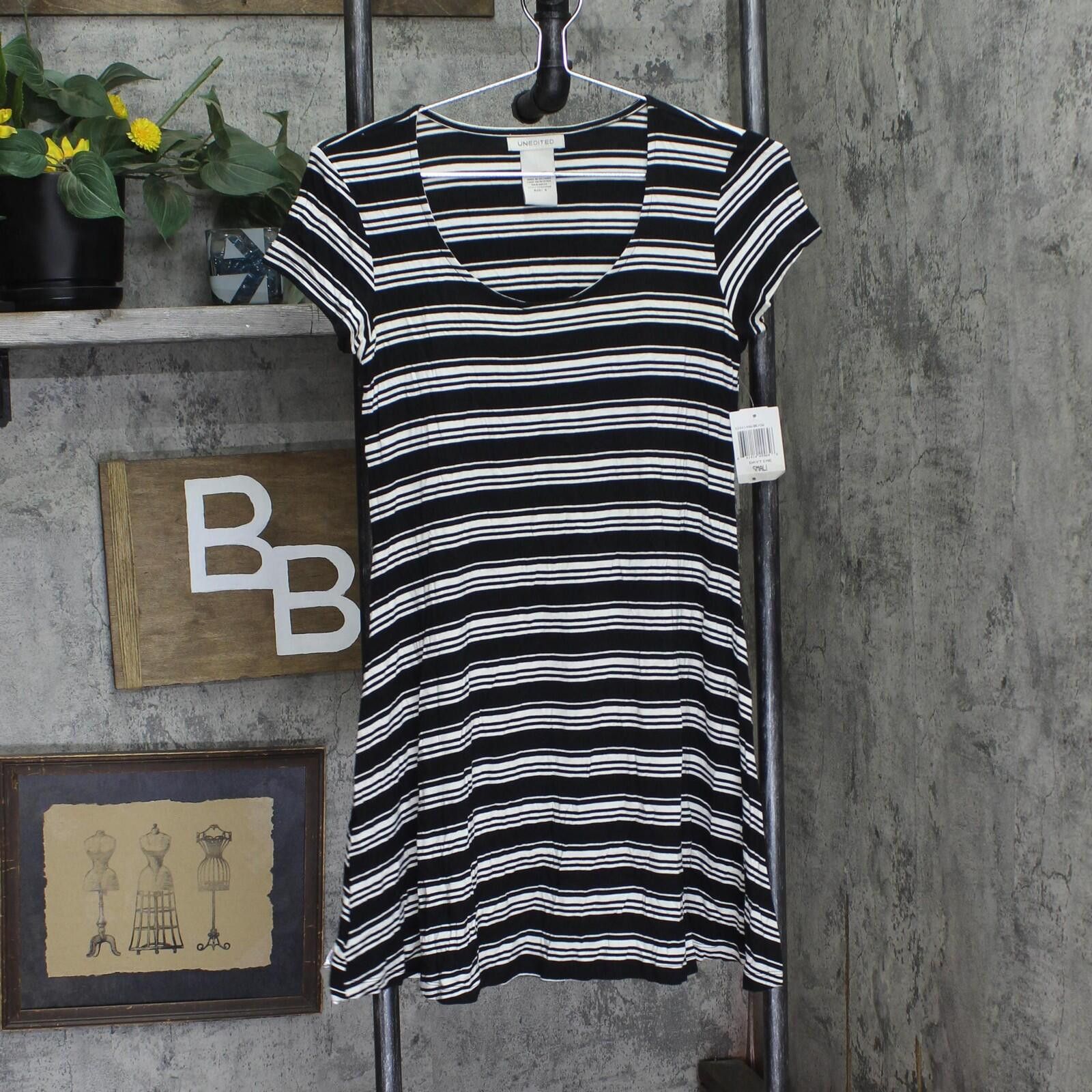 Other Nwt Unedited By Teeze Me Knit Dress S244149w Black Stripe S Size S / US 4 / IT 40 - 1 Thumbnail