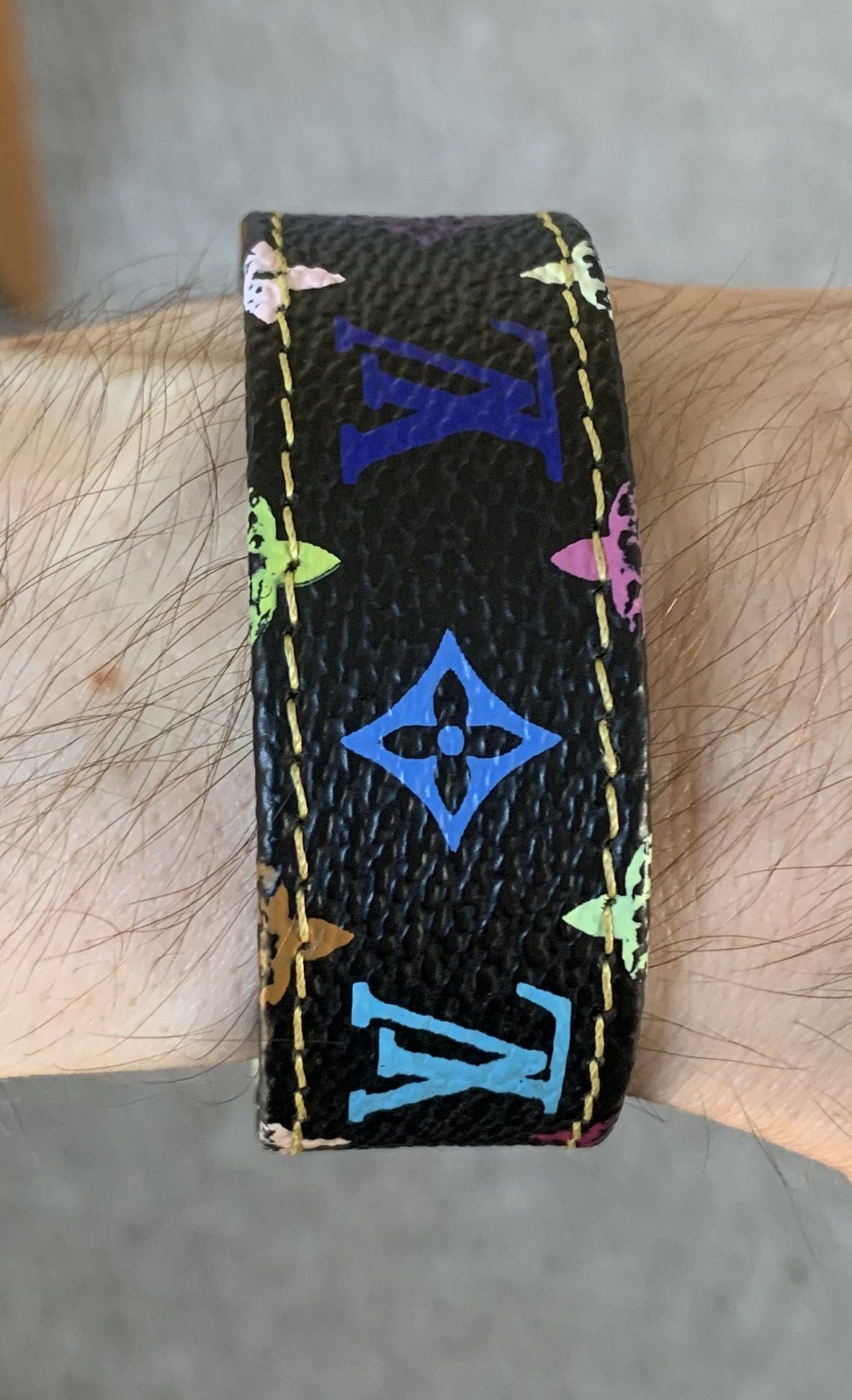 image of S/s 2003 Louis Vuitton X Murakami Vip Multicolor Bracelet, Men's