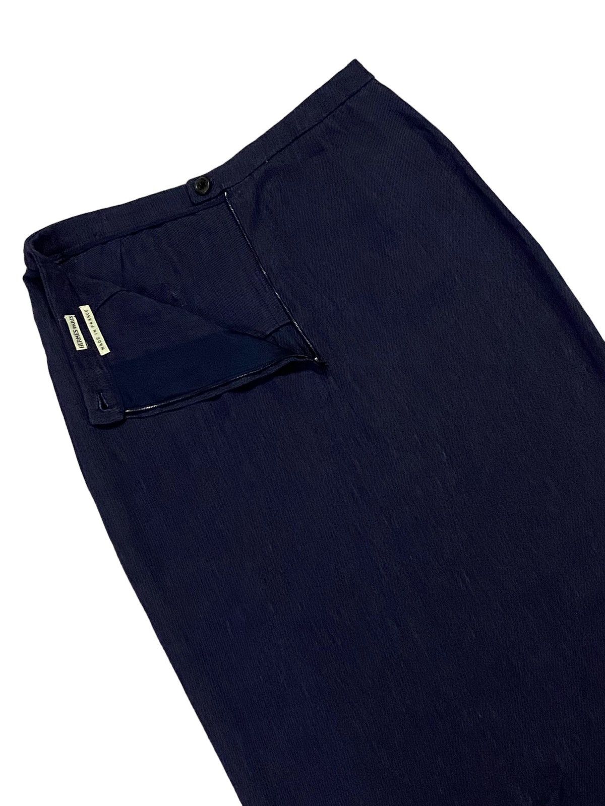 Hermes Vintage Hermes Double Pocket Midi Skirt Size 27" / US 4 / IT 40 - 16 Thumbnail