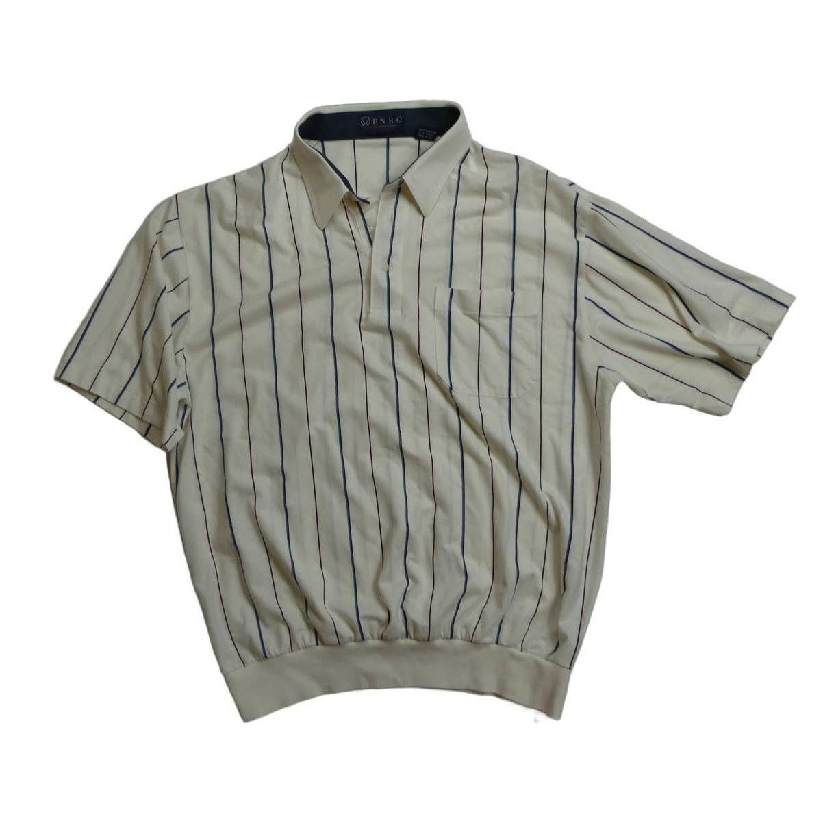 Enro Vintage 90s Enro Cotton Mist Banded polo shirt, XL Size US XL / EU 56 / 4 - 1 Thumbnail