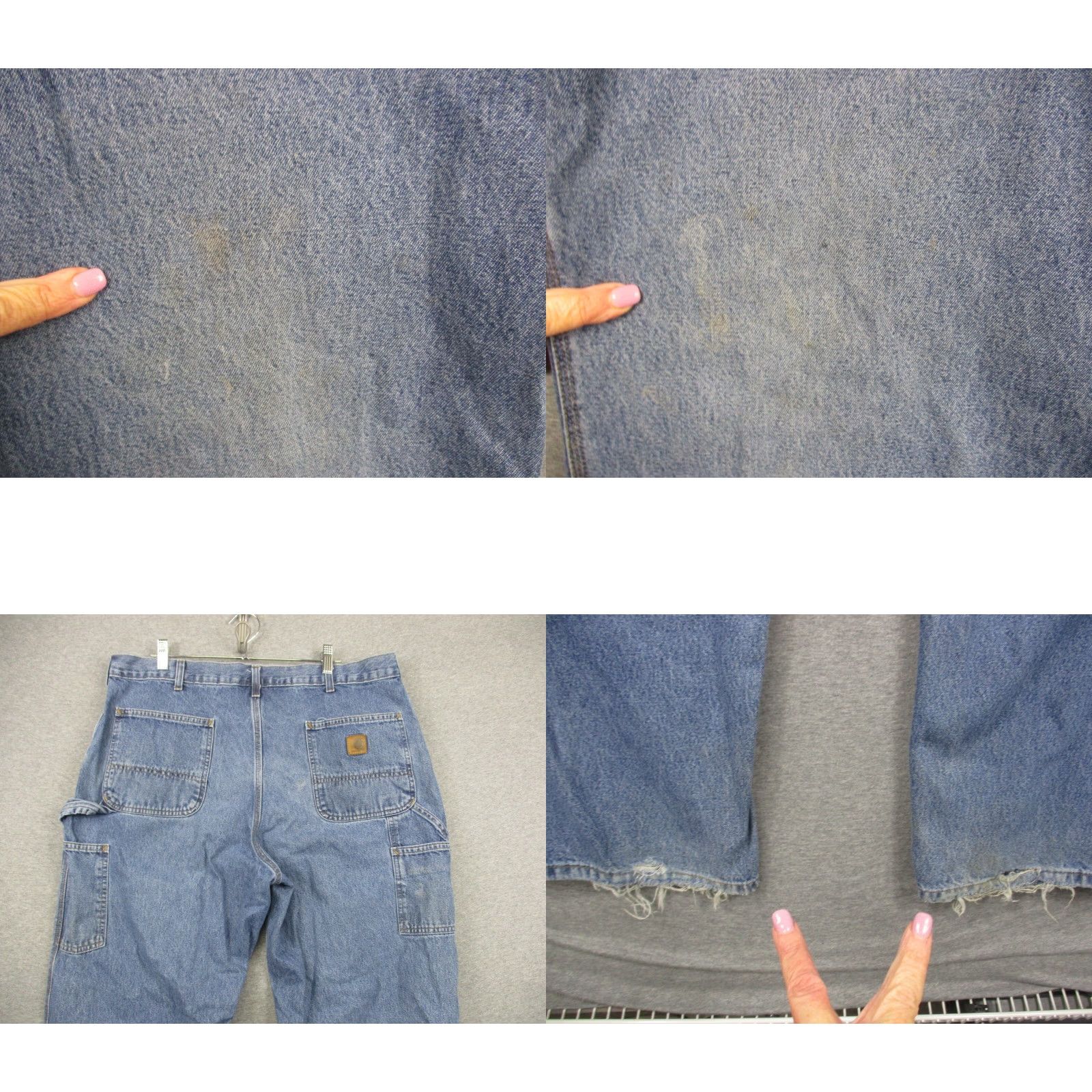 Carhartt VINTAGE Carhartt Jeans Mens 38x32 Blue Distressed Wide-Leg 90s Grunge DPS B13 DPS Jeans Women? Size US 38 / EU 54 - 8 Thumbnail