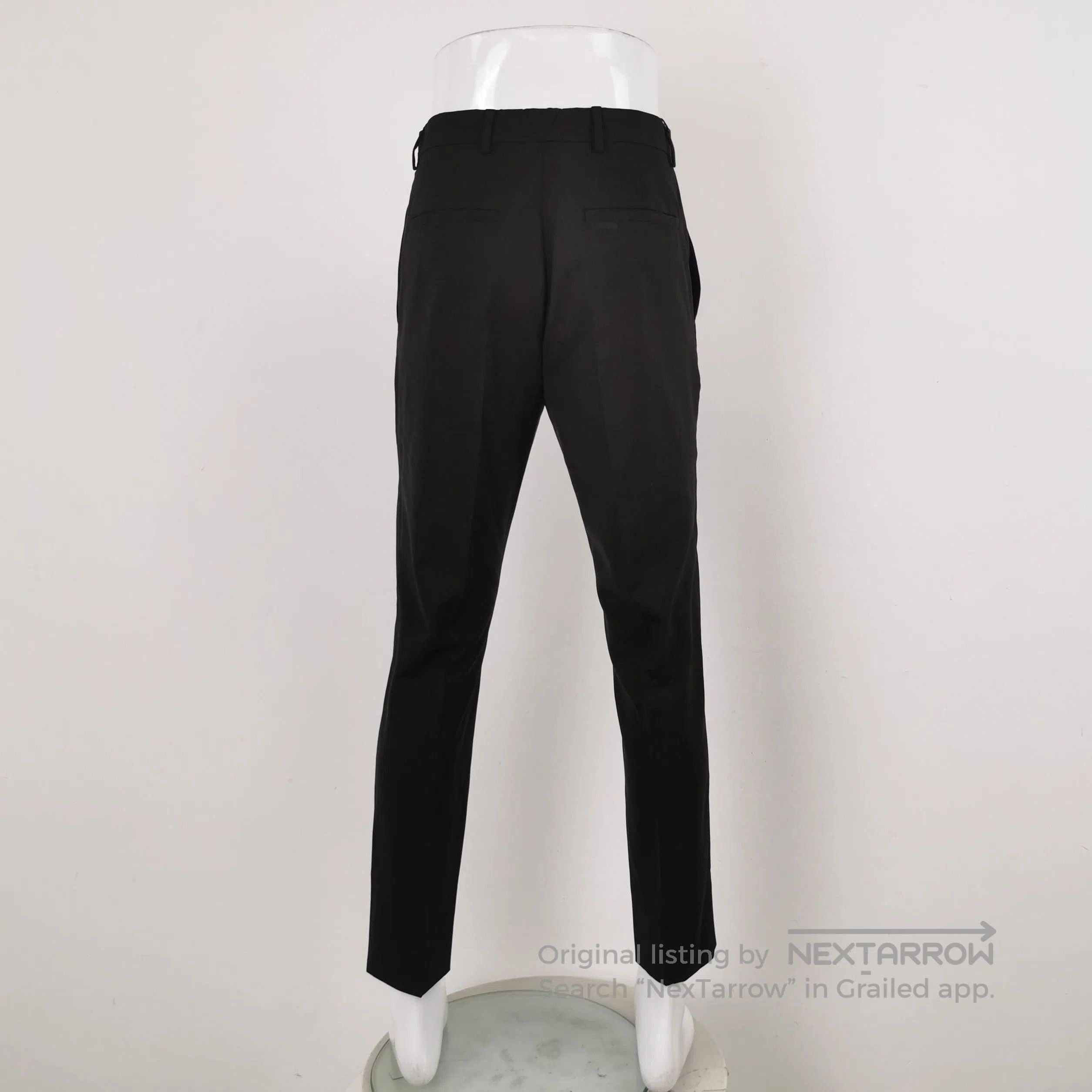 Prada Prada Black Wool Slim Fit Trousers 0089. Size 41" - 2 Thumbnail