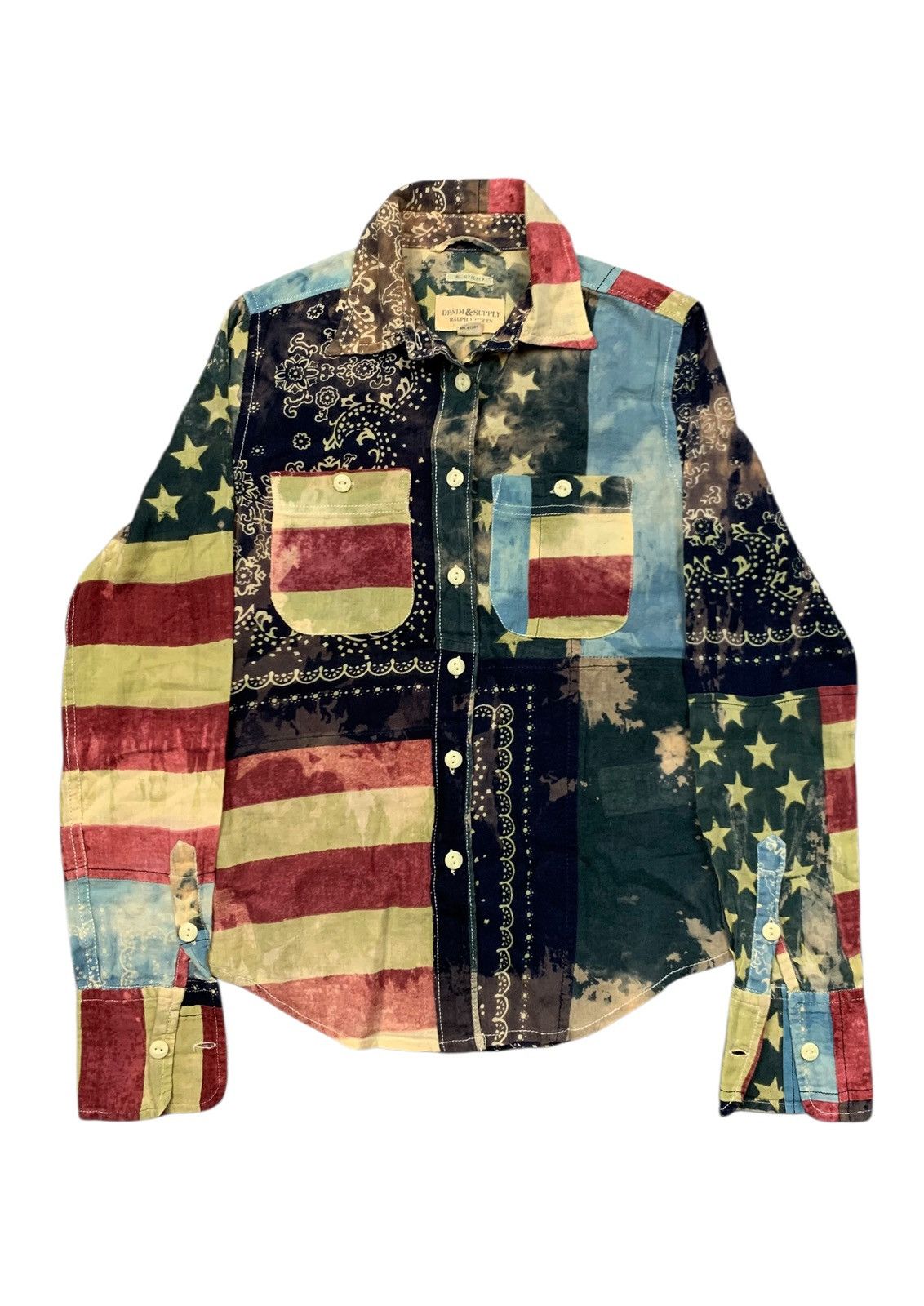 Denim & Supply Ralph Lauren Y2k denim&supply ralph lauren Pacth work silk american flag Size XXS / US 00 / IT 34 - 1 Thumbnail