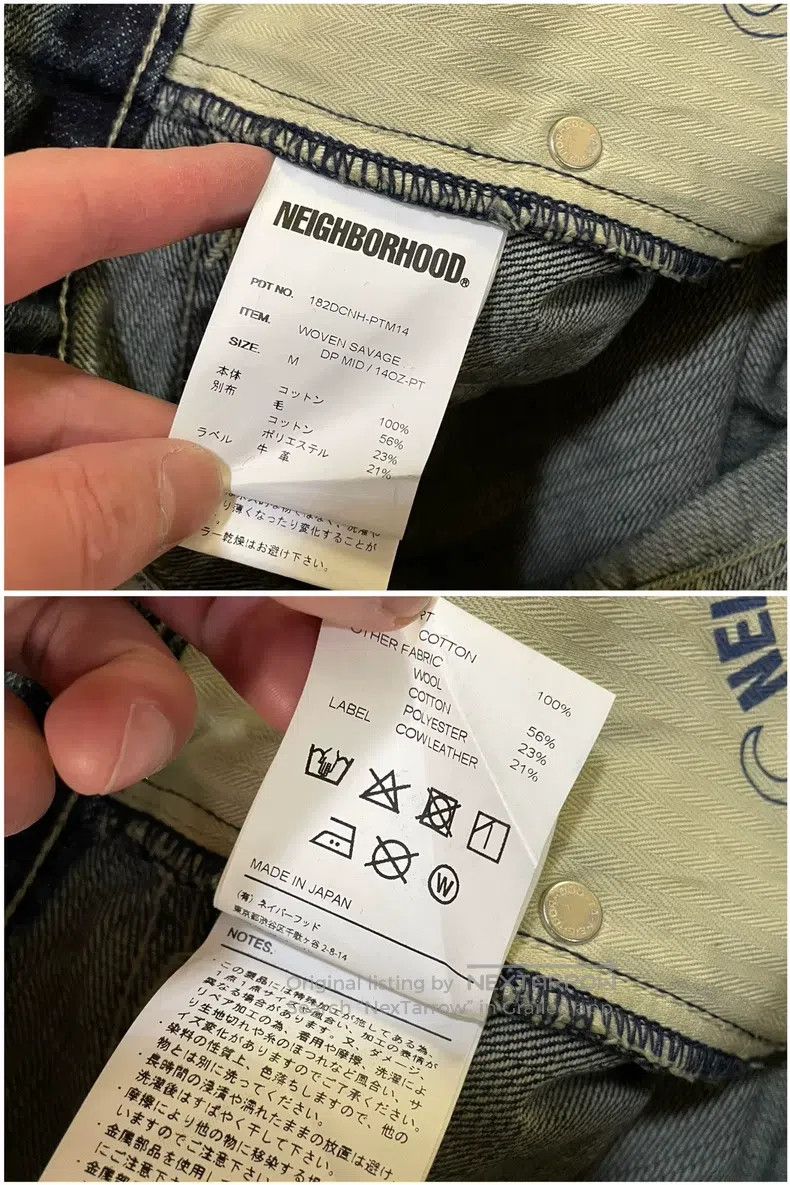Neighborhood Neighborhood size M 18aw Patch King of Denim Washed Destro Size US 27 - 8 Thumbnail