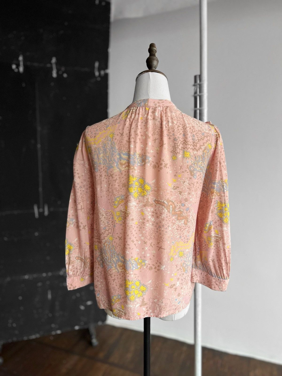 Designer × Zadig & Voltaire Zadig & Voltaire Abstract Print Frill Detail Blouse Shirt Size S / US 4 / IT 40 - 2 Thumbnail