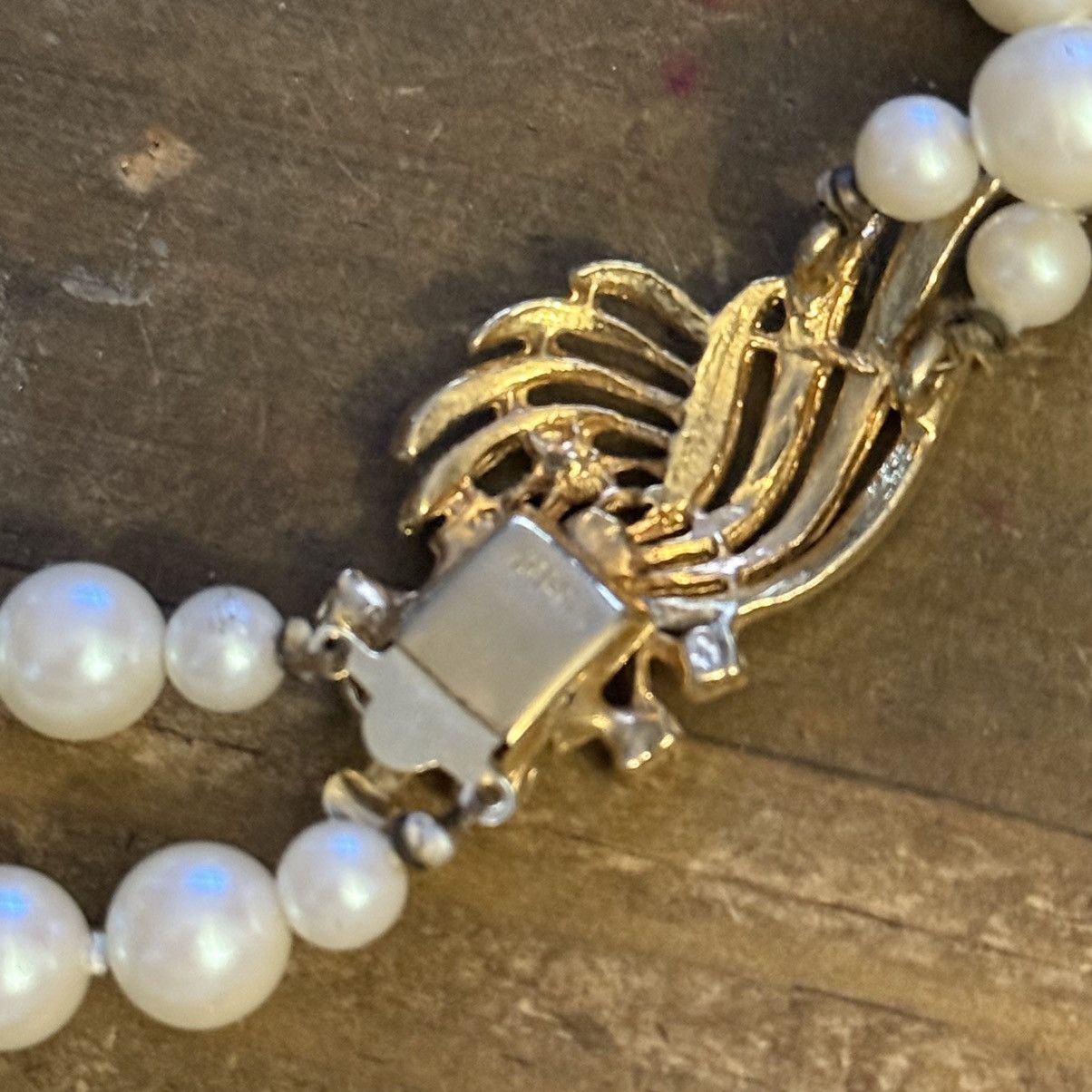 Vintage Vintage doubled layered strand white pearl necklace Size ONE SIZE - 4 Thumbnail