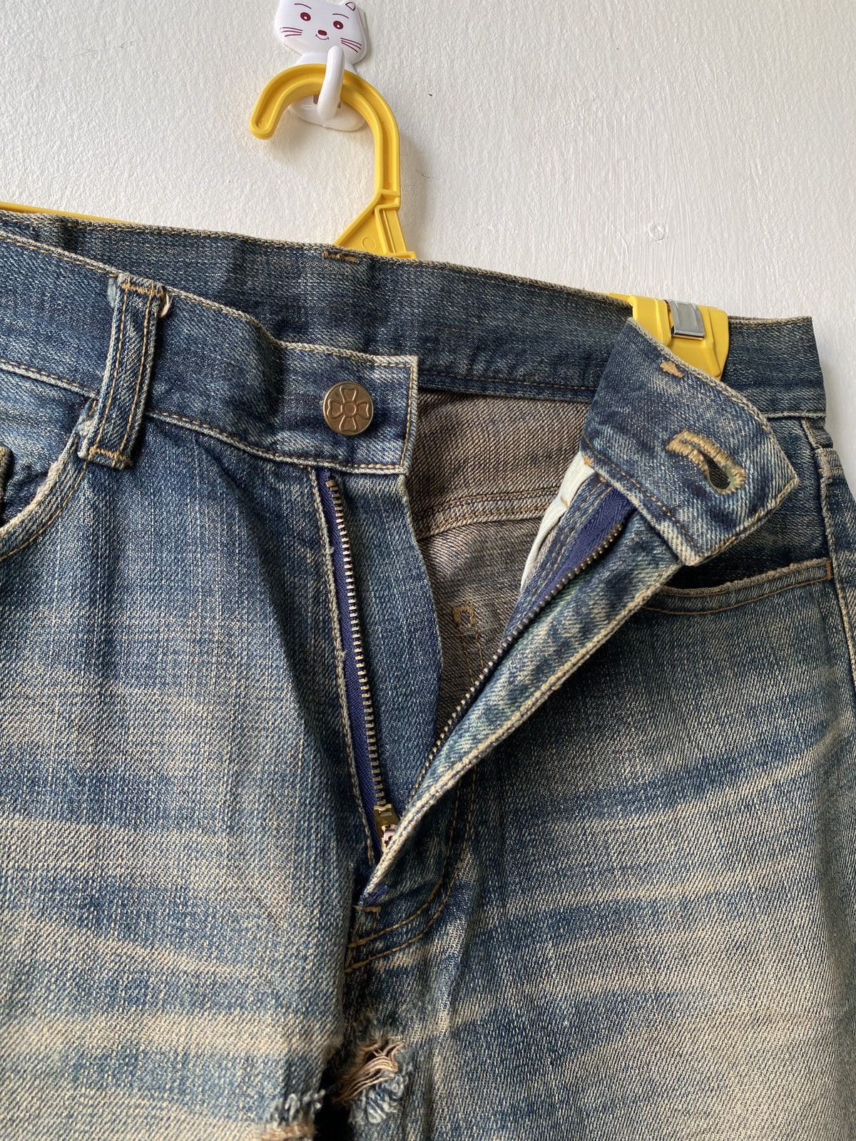 Japanese Brand Japanese Brand Ozone Rocks Distressed Denim Size US 29 - 8 Thumbnail