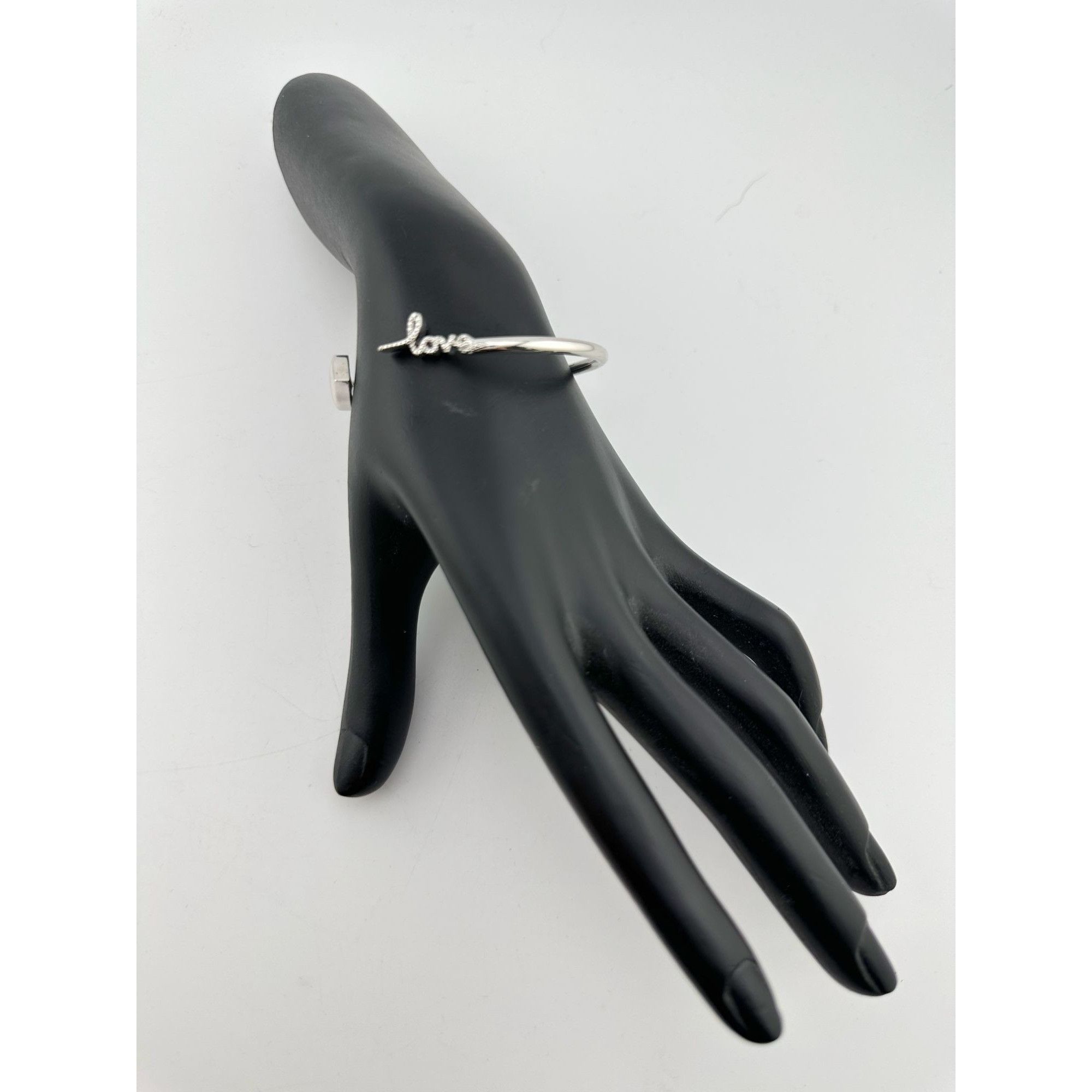 Other Sterling Silver "LOVE" Cuff Bracelet Size ONE SIZE - 10 Thumbnail