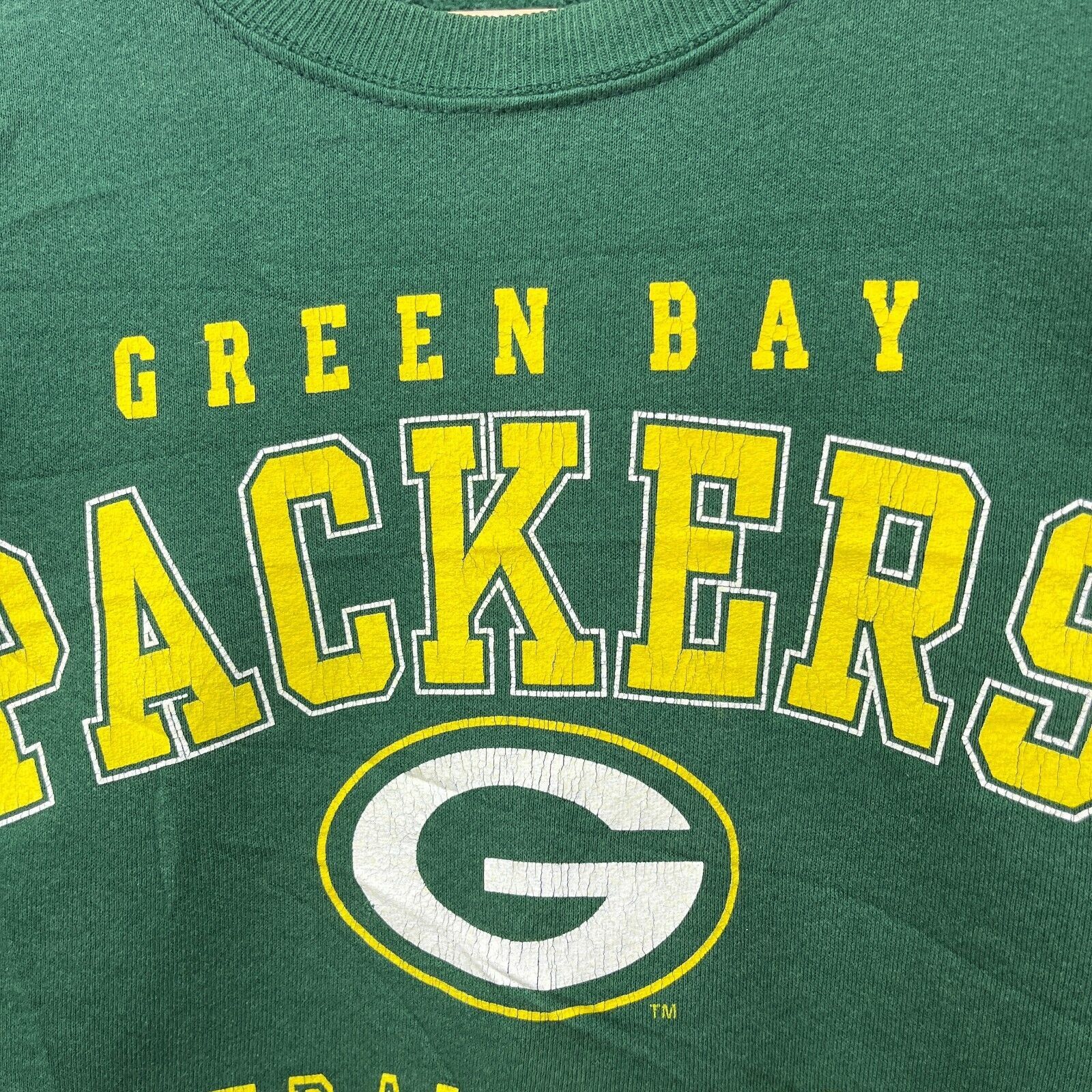 NFL × Vintage Vintage 90s Green Bay Packers Crewneck Large Made in USA NFL Size US L / EU 52-54 / 3 - 3 Thumbnail