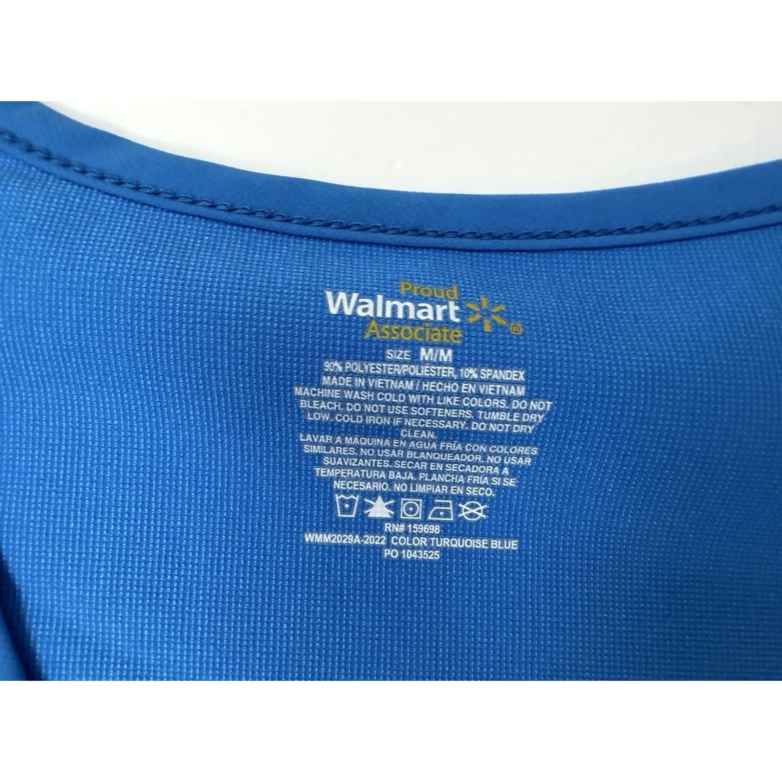 Walmart Walmart Vest Medium Proud Associate Employee Uniform Polyester Zip Blue Spark Size US M / EU 48-50 / 2 - 5 Thumbnail
