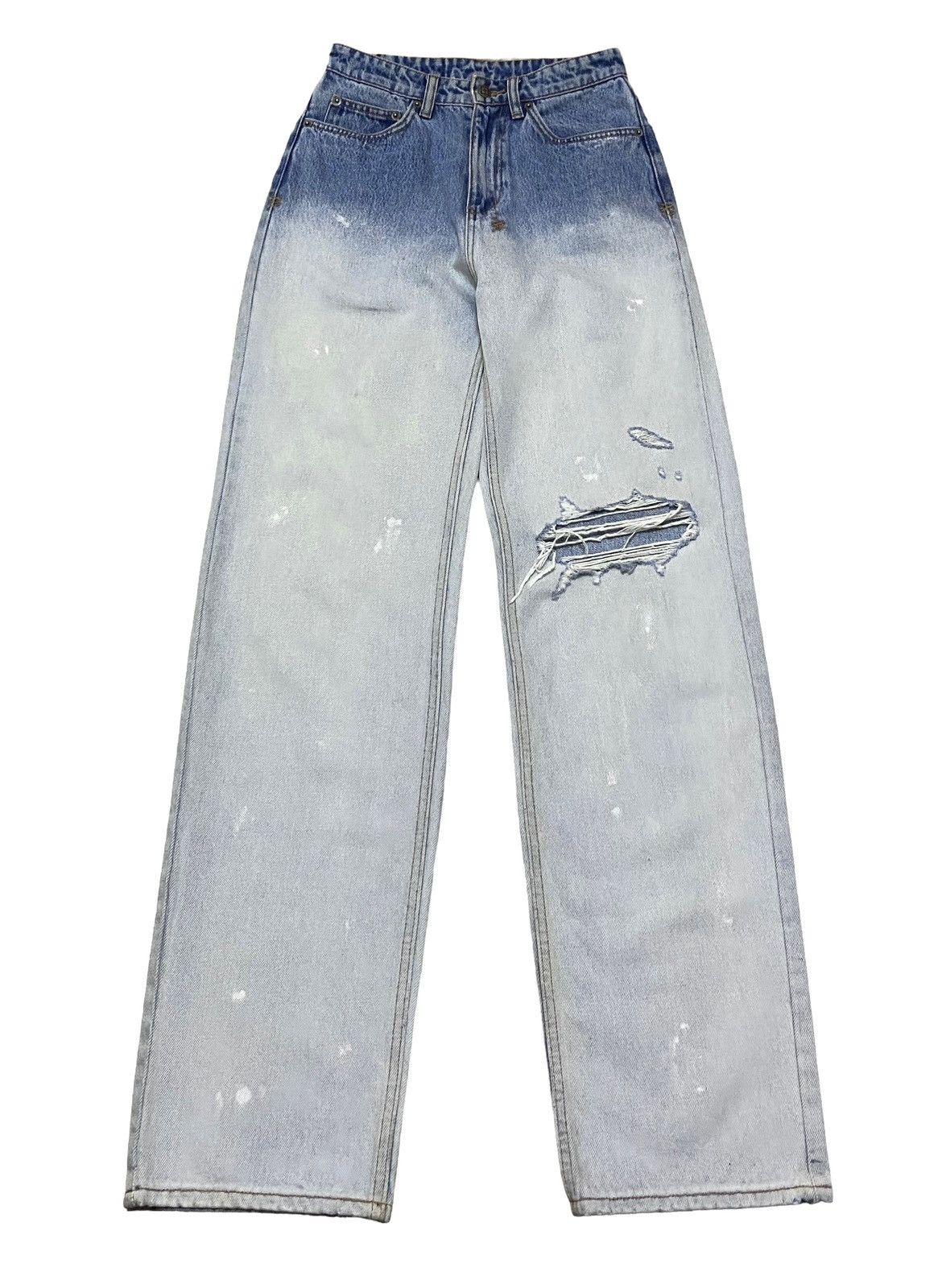 Ksubi Rare Vintage Japanese Brand Ksubi Distressed Jeans 2000s Size US 26 / EU 42 - 1 Thumbnail