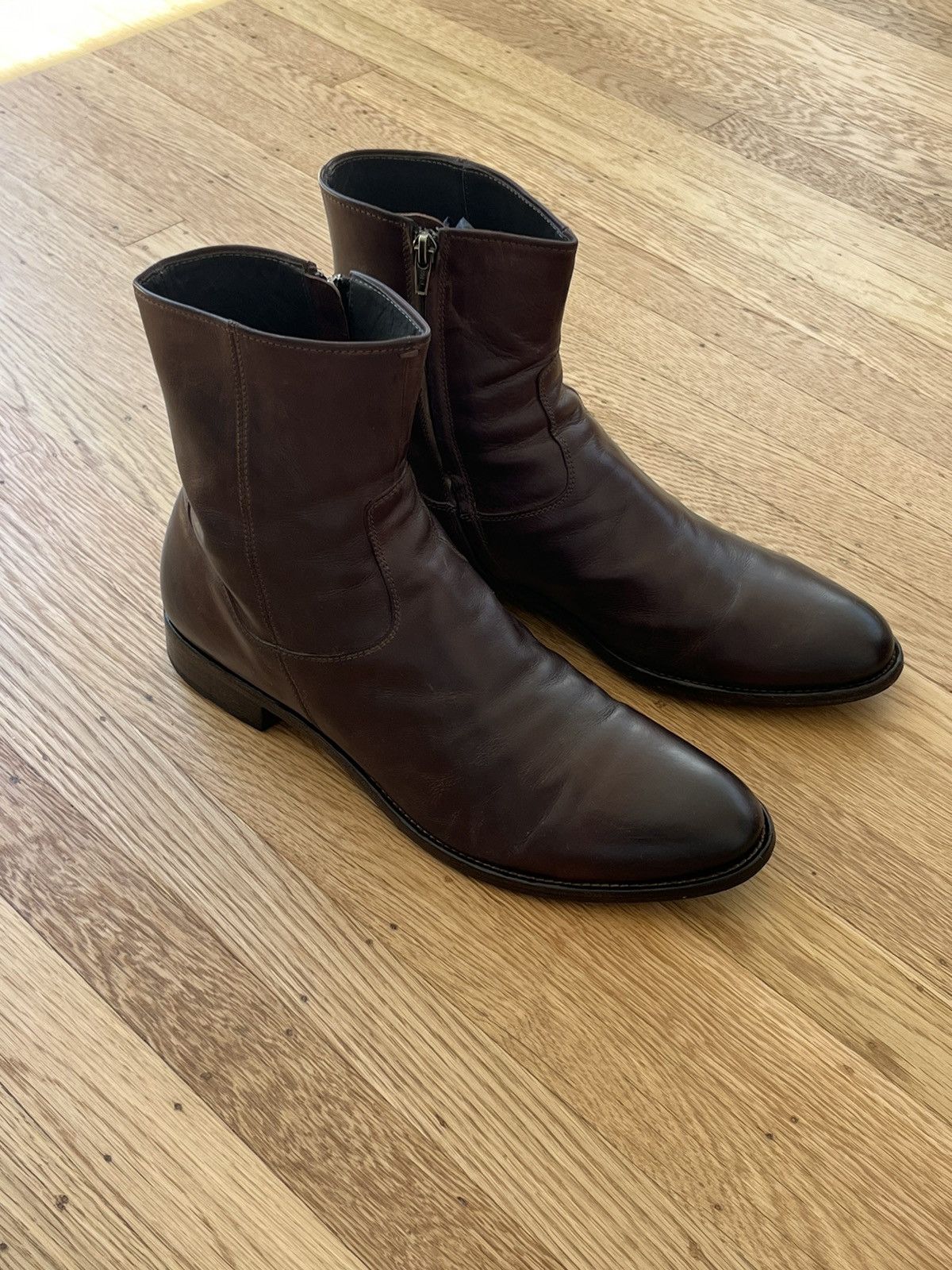 To Boot New York 11.5 | Belvedere Dark Brown Zip Boot | To Boot New York Size US 11.5 / EU 44-45 - 8 Thumbnail