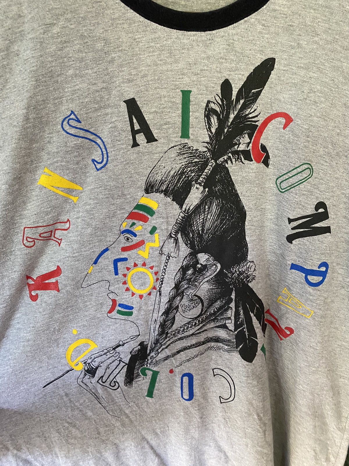Kansai Yamamoto 🔥1990s Kansai 02 Native Americans LS Size US XL / EU 56 / 4 - 4 Thumbnail