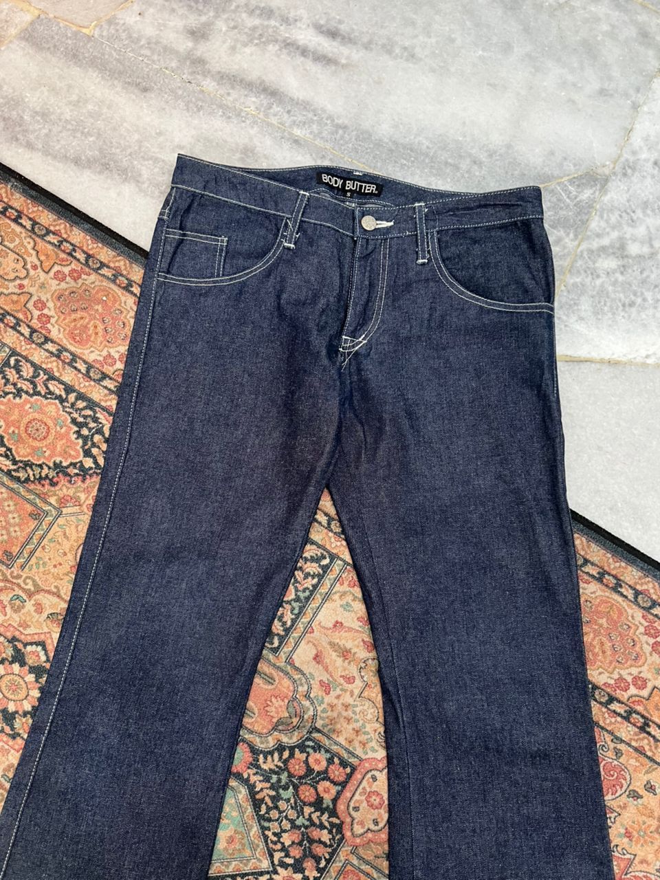 Japanese Brand Body Butter Denim Jeans Flare Design Size US 31 - 5 Thumbnail