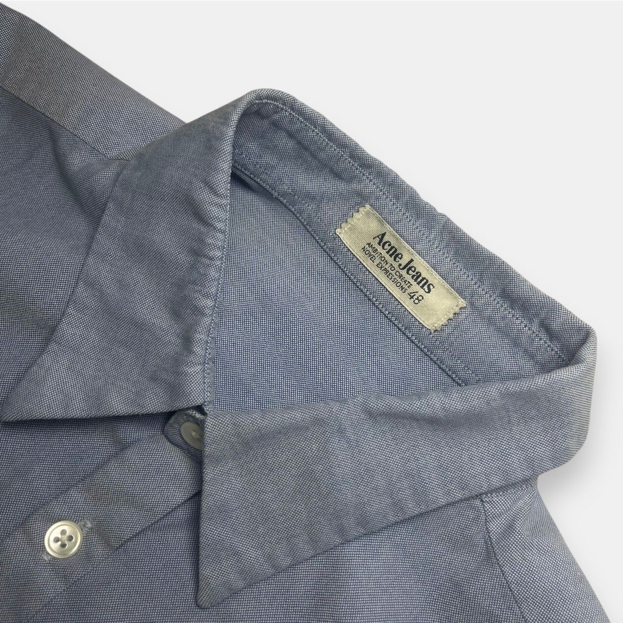Acne Studios Acne Jeans Button Up Shirt Blue Size US M / EU 48-50 / 2 - 3 Thumbnail