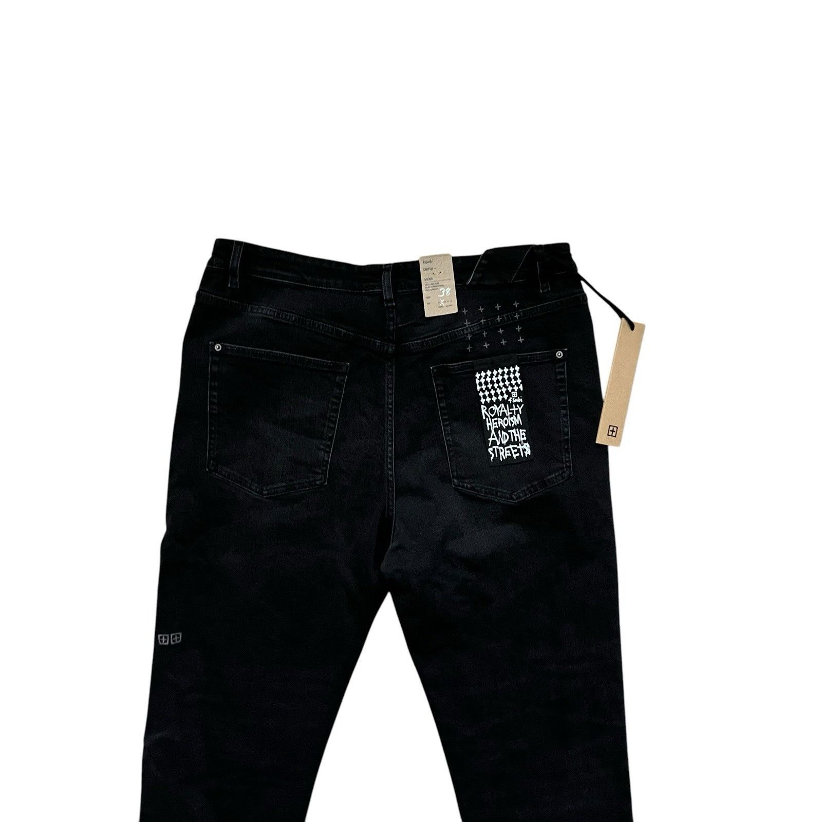 Purple Brand Jeans Mens Slim Fit P001 Black Size 36/32