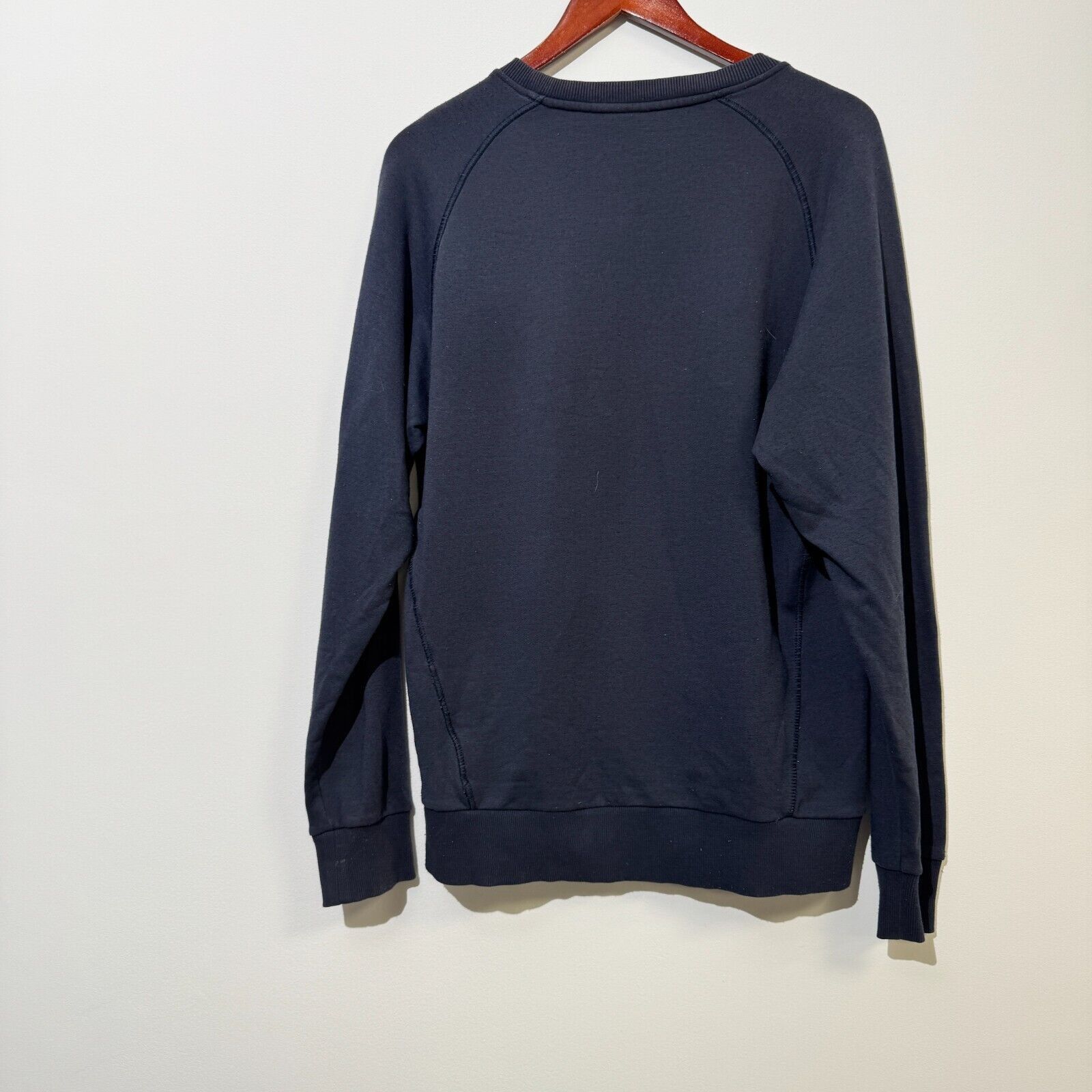 Adidas × Vintage Vintage Adidas Unisex Navy Blue Cotton Crewneck Size M Size US M / EU 48-50 / 2 - 12 Thumbnail