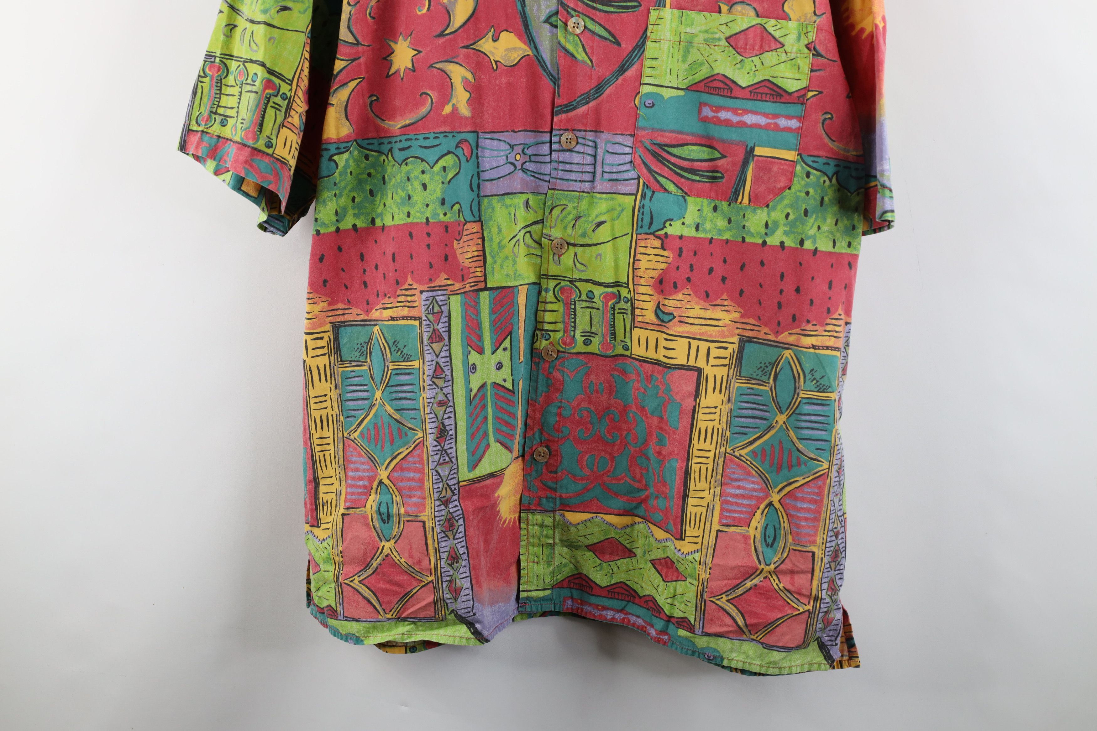 Vintage Vintage 90s The Territory Ahead Abstract Button Shirt Size US XL / EU 56 / 4 - 3 Thumbnail