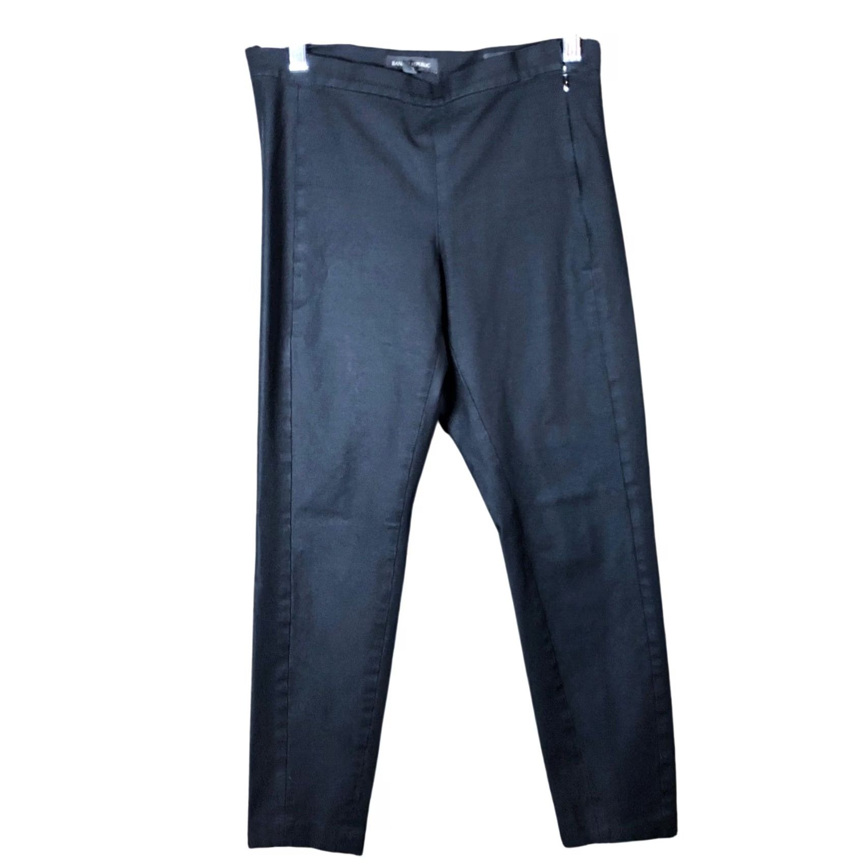 Banana Republic Banana Republic Womens Pants Black Devon Mid Rise Pull On Side Zip Stretch 6 Size 28" / US 6 / IT 42 - 2 Thumbnail