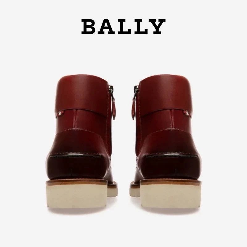 Bally BALLY Burgundy Waxed Monkey Face Snow Boot 40 EU Size US 7 / EU 40 - 5 Thumbnail