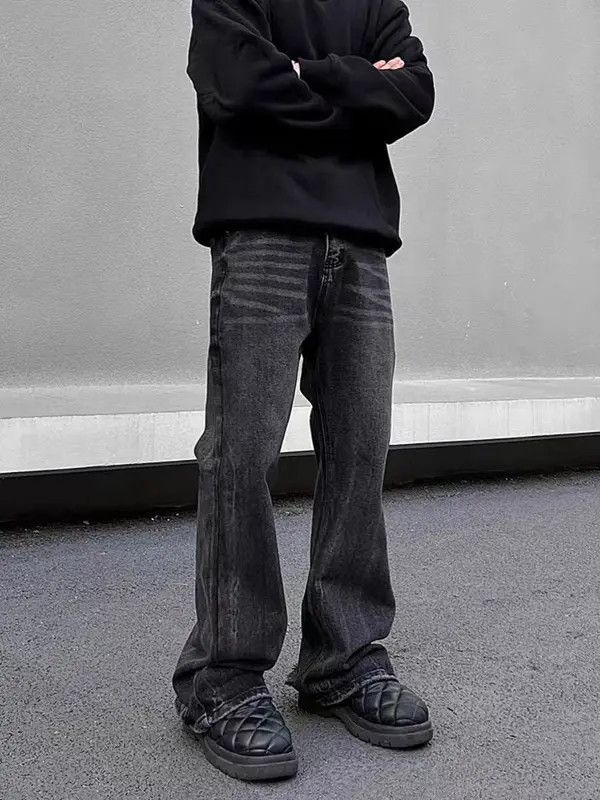 Japanese Brand Nozomi x Yura Street Vintage Y2K Baggy Micro Flare Jeans Size US 34 / EU 50 - 3 Thumbnail