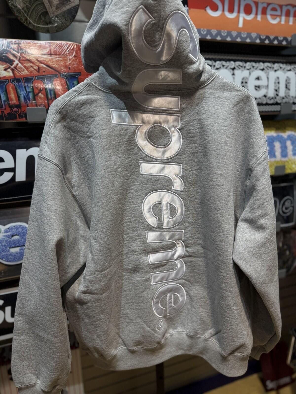 Supreme Large - Supreme Satin Appliqué Hooded Sweatshirt SS26 New Size US L / EU 52-54 / 3 - 2 Thumbnail