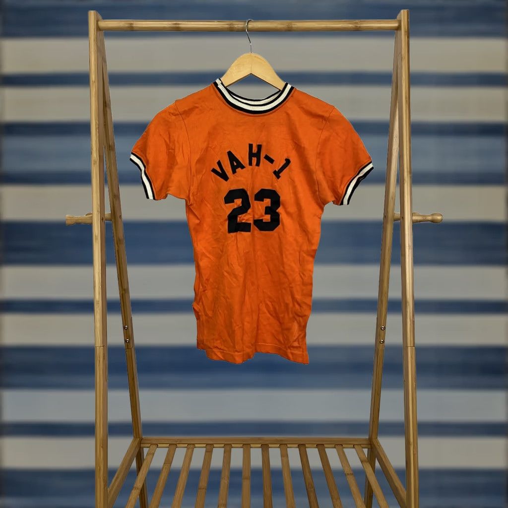 Southern Tide VINTAGE 60s Southern Athletic Striped Trim Jersey Shirt Orange Mens S Size US S / EU 44-46 / 1 - 1 Thumbnail