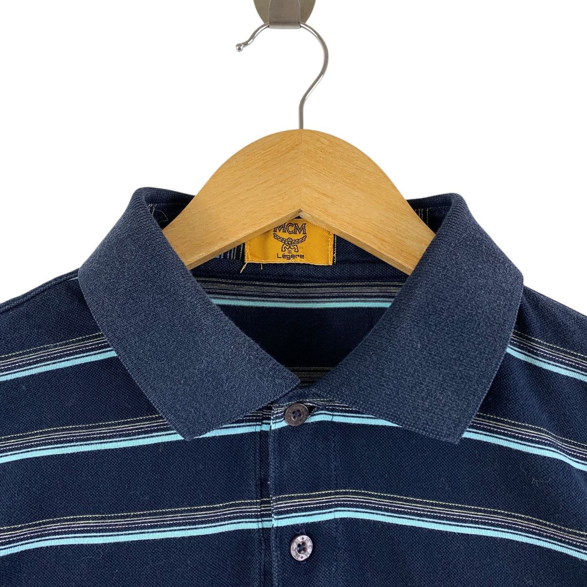 MCM × Vintage Vintage MCM LEGERE stripe polo tee Size US L / EU 52-54 / 3 - 5 Thumbnail