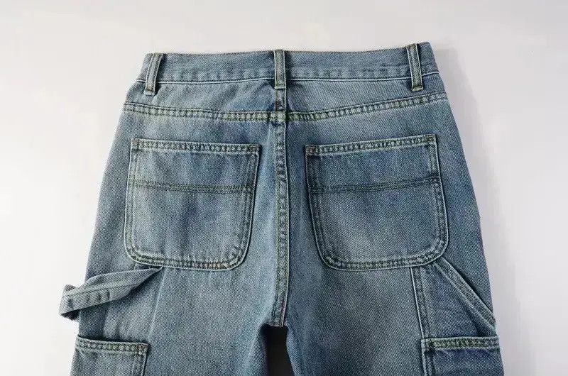 Japanese Brand Mens Blue Flare Bootcut Spliced Non-Strecth Denim Size US 32 / EU 48 - 6 Thumbnail