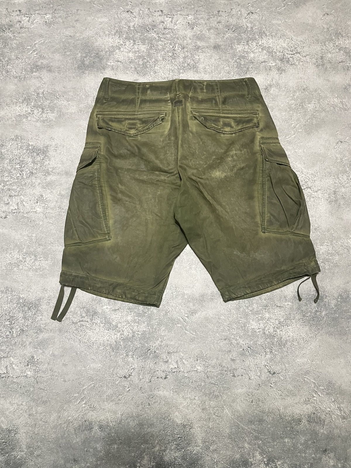 G-Star × Vintage Vintage Shorts G-star raw faded olive Size US 34 / EU 50 - 2 Thumbnail