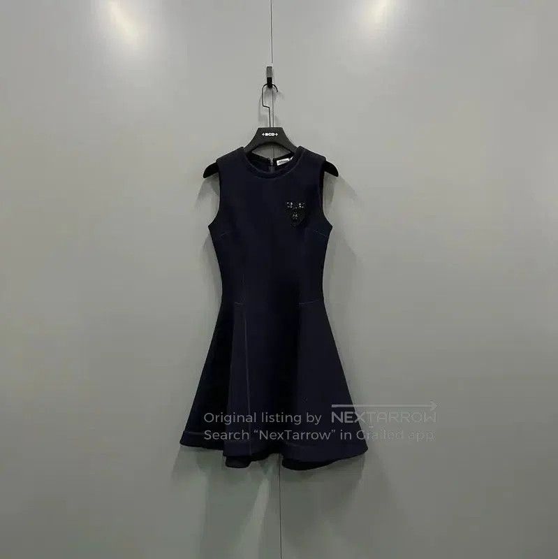 Dior Dior Sleeveless Black Cotton Midi Dress . Size XXS / US 00 / IT 34 - 1 Thumbnail