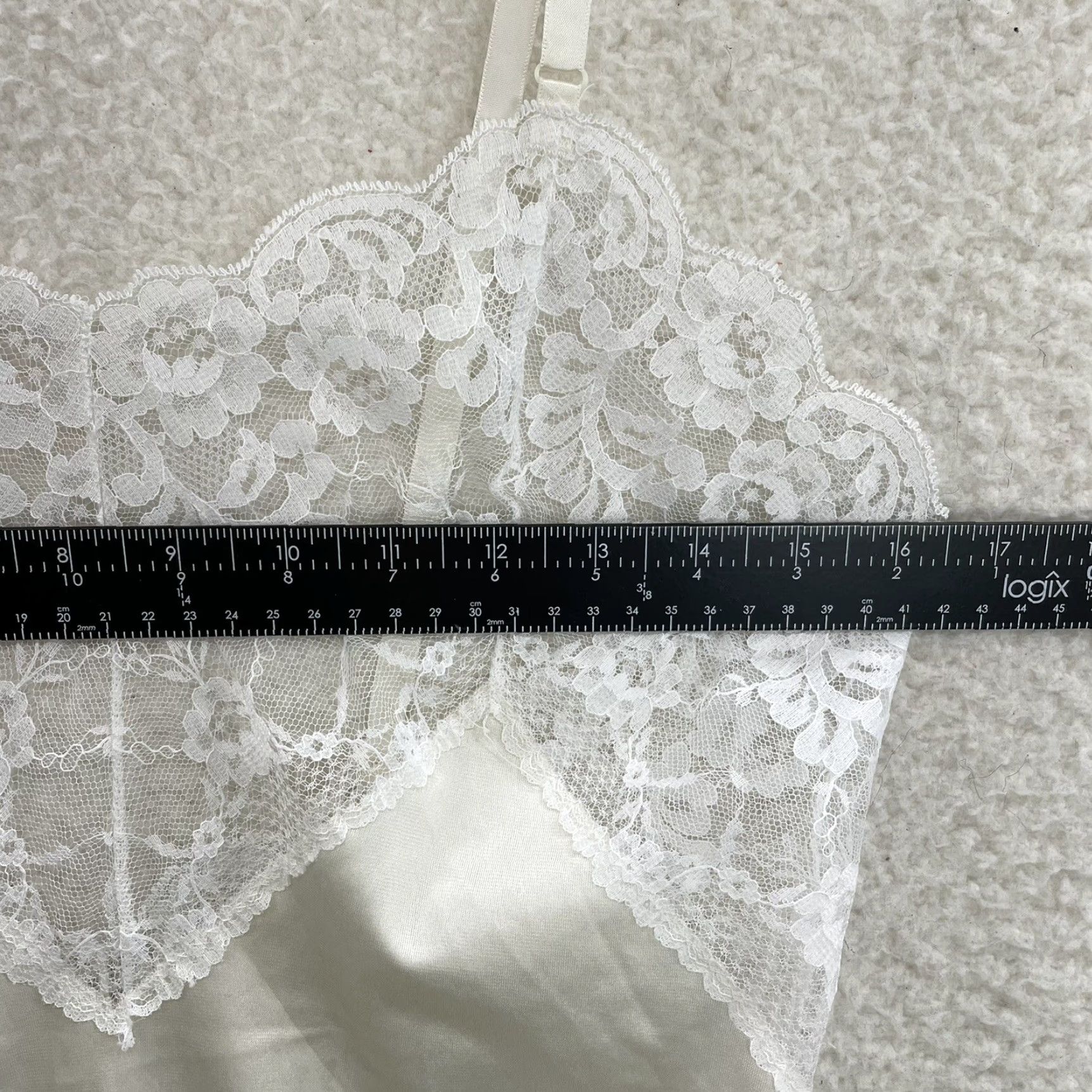 Vintage VINTAGE 90s Slip Dress White Ivory Cream Victorian Edwardian Chemise Negligee Womens 34 S Size S / US 4 / IT 40 - 7 Thumbnail